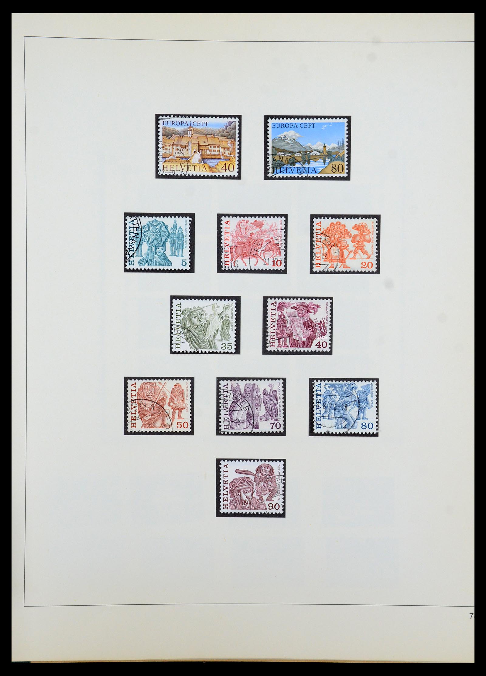 35605 162 - Stamp Collection 35605 Switzerland 1851-1985.
