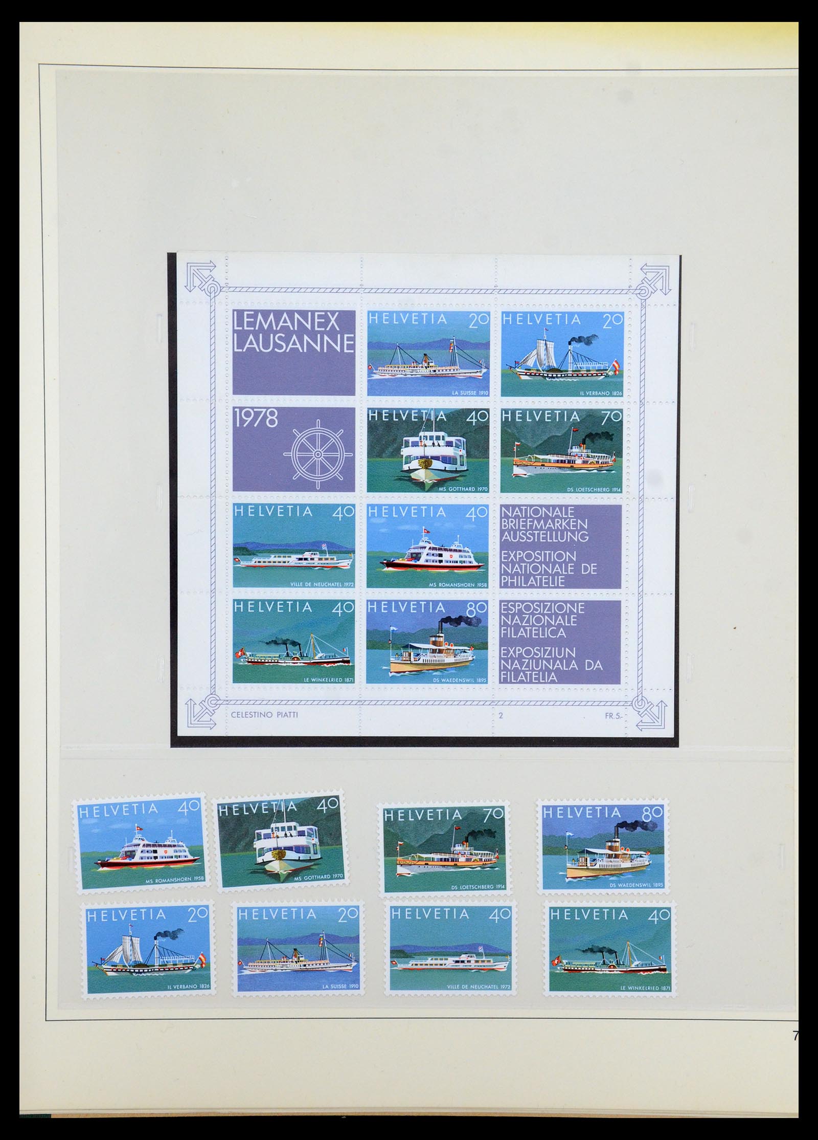 35605 163 - Stamp Collection 35605 Switzerland 1851-1985.