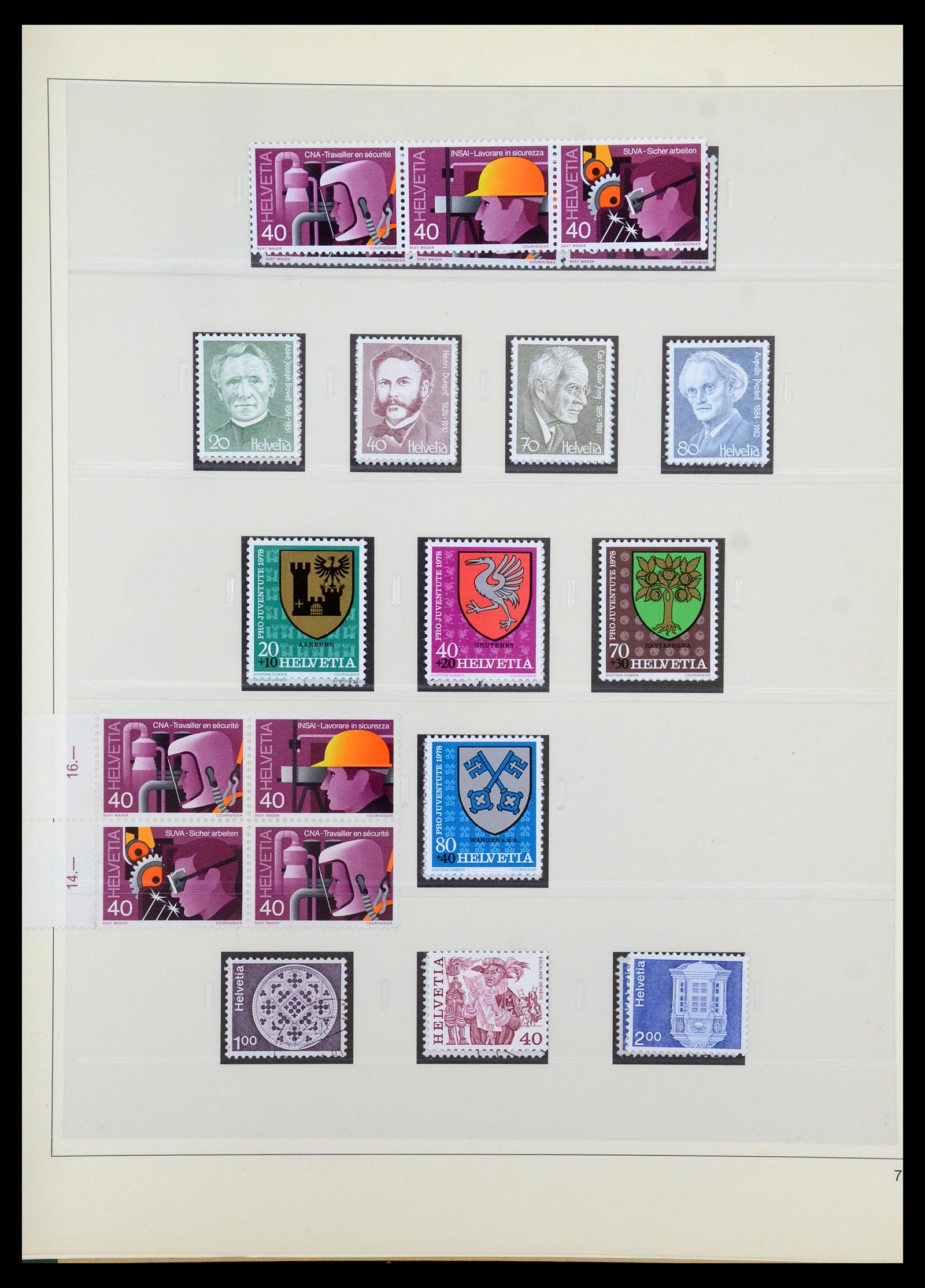 35605 166 - Postzegelverzameling 35605 Zwitserland 1851-1985.