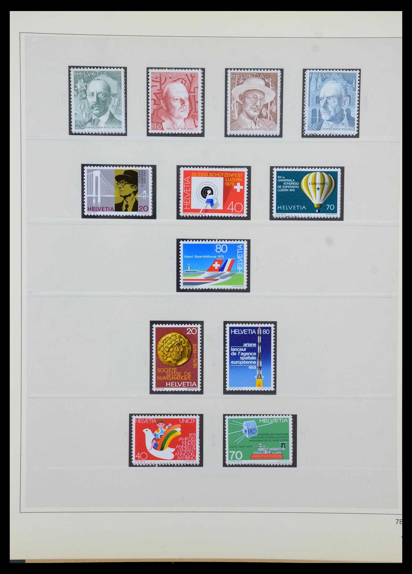 35605 168 - Stamp Collection 35605 Switzerland 1851-1985.