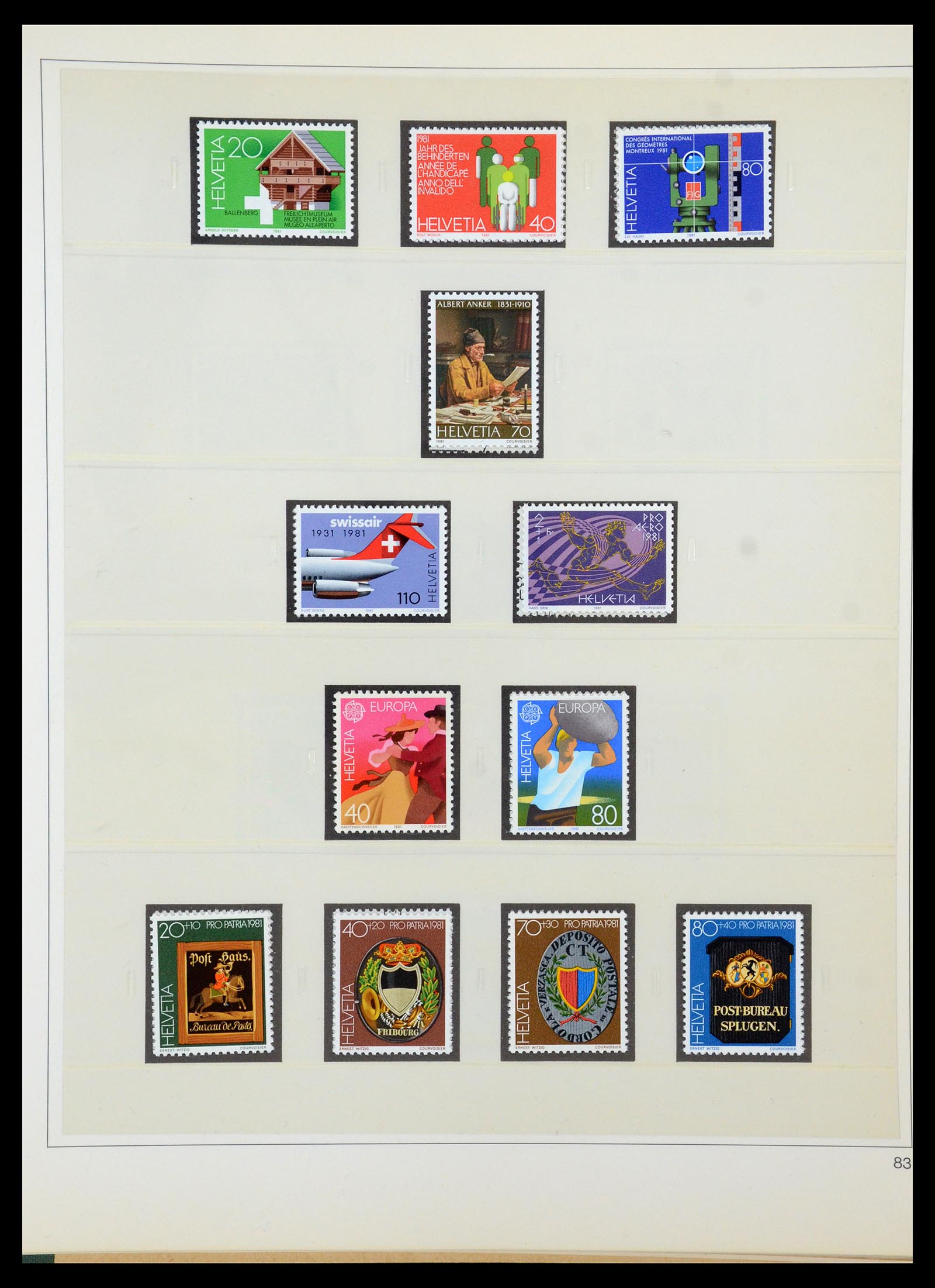 35605 178 - Postzegelverzameling 35605 Zwitserland 1851-1985.