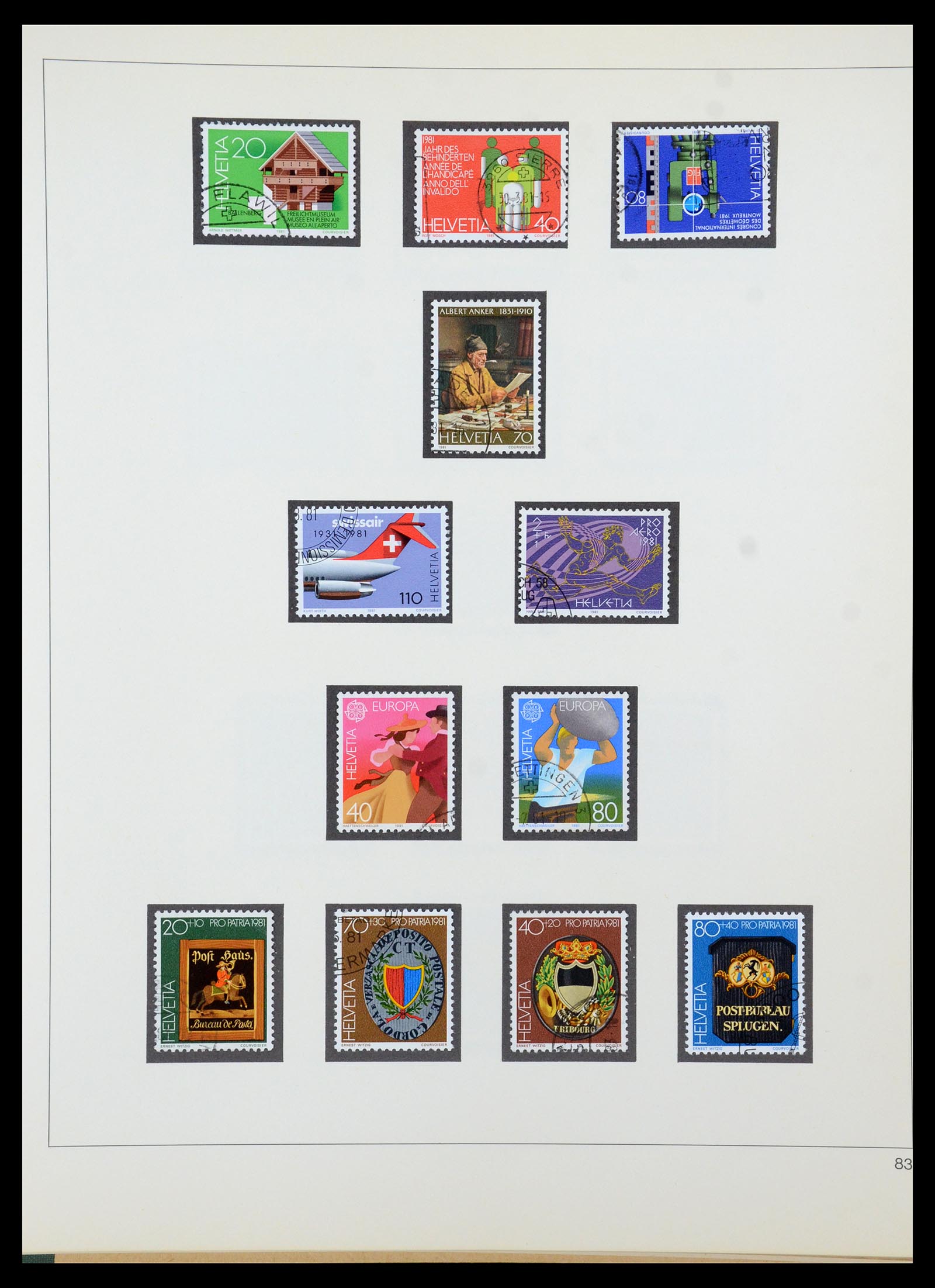 35605 179 - Postzegelverzameling 35605 Zwitserland 1851-1985.