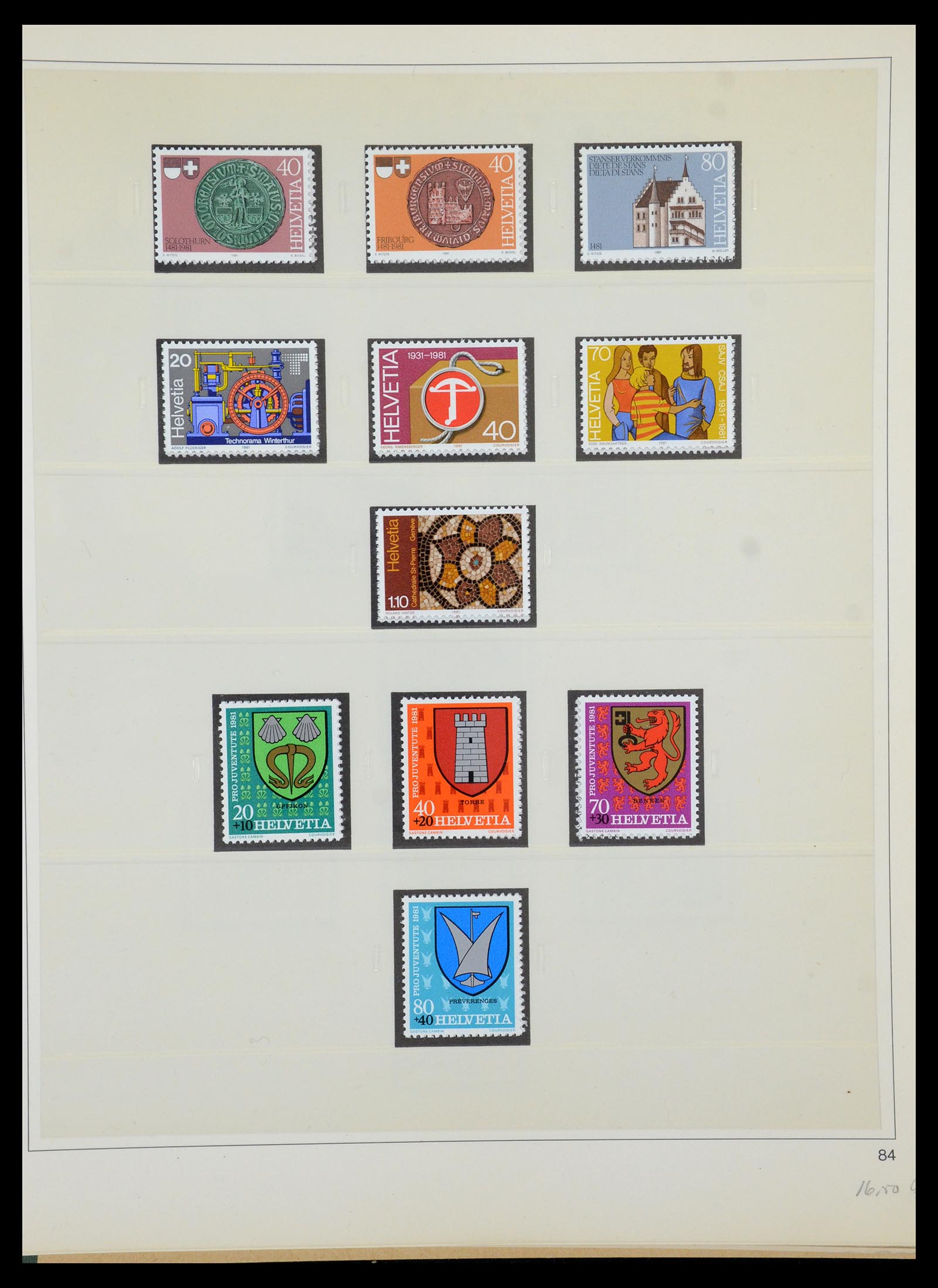 35605 180 - Postzegelverzameling 35605 Zwitserland 1851-1985.