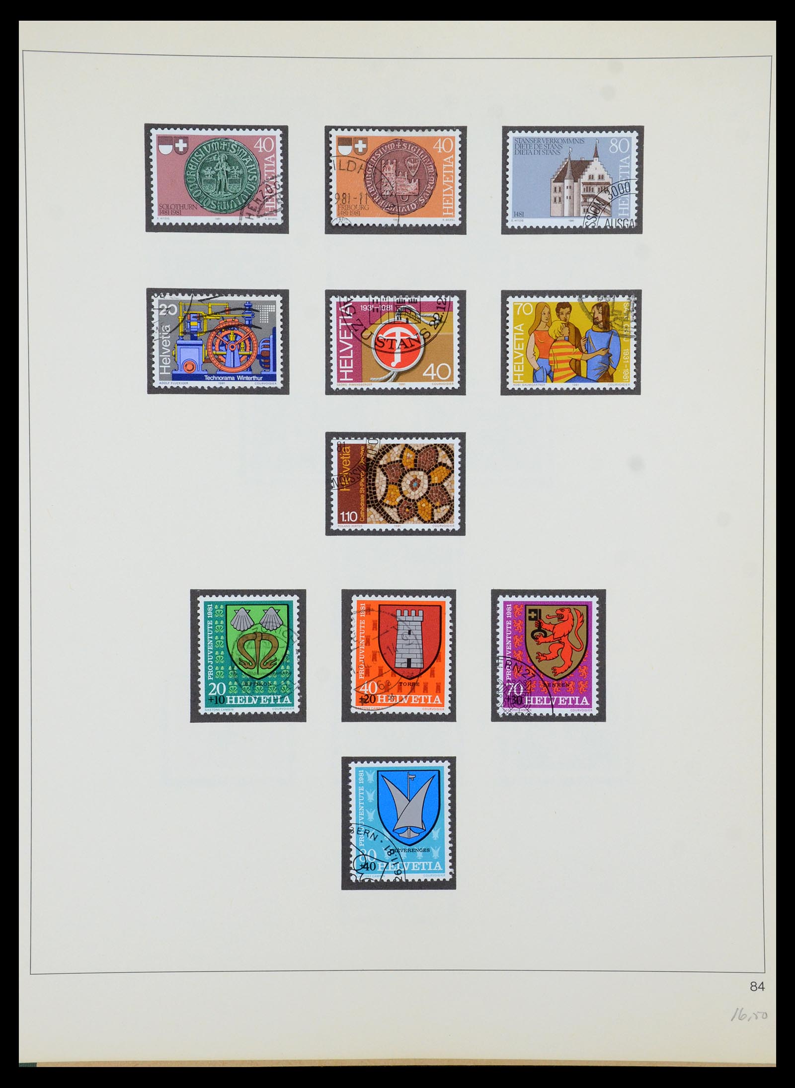 35605 181 - Postzegelverzameling 35605 Zwitserland 1851-1985.