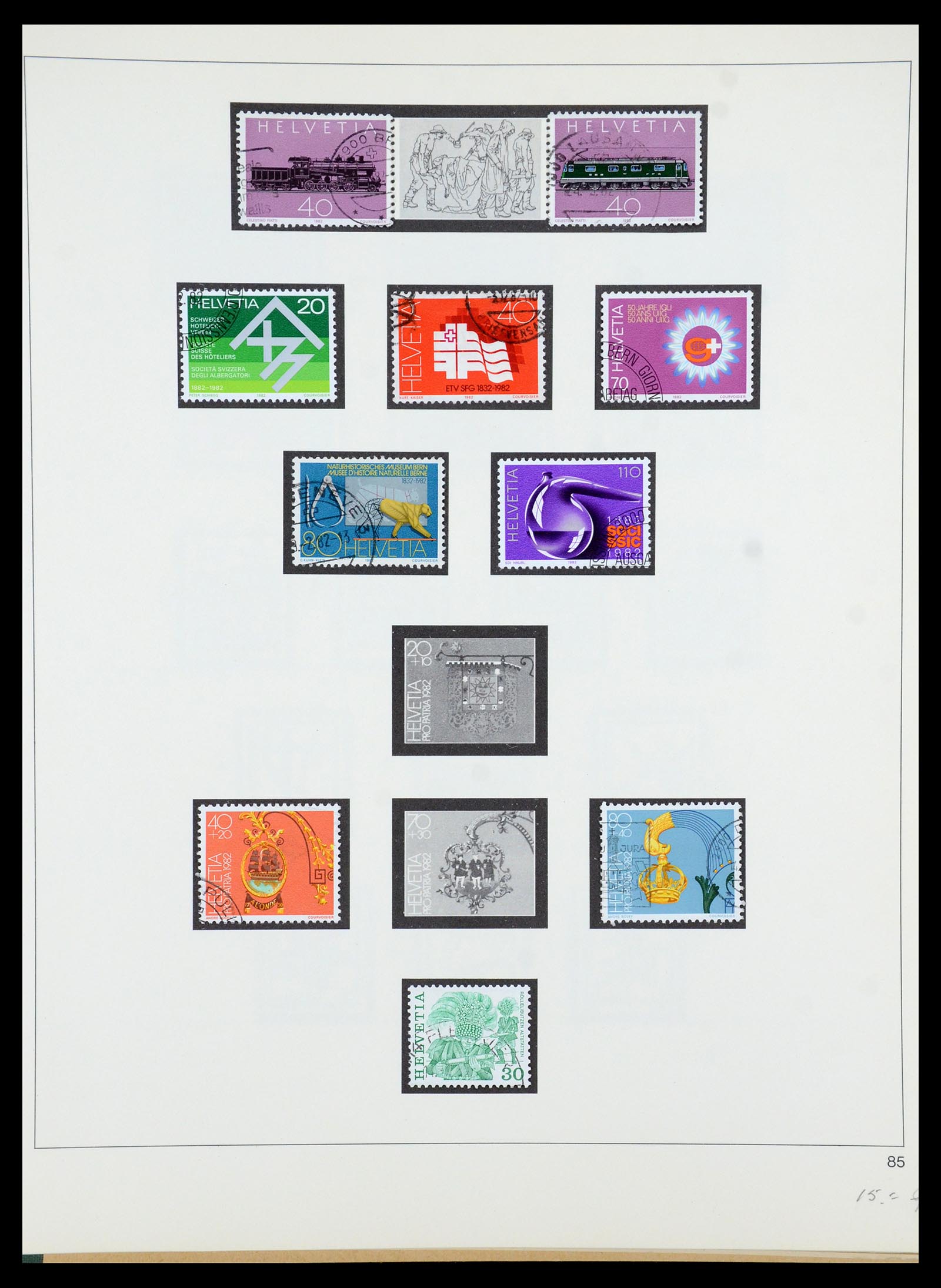 35605 183 - Postzegelverzameling 35605 Zwitserland 1851-1985.