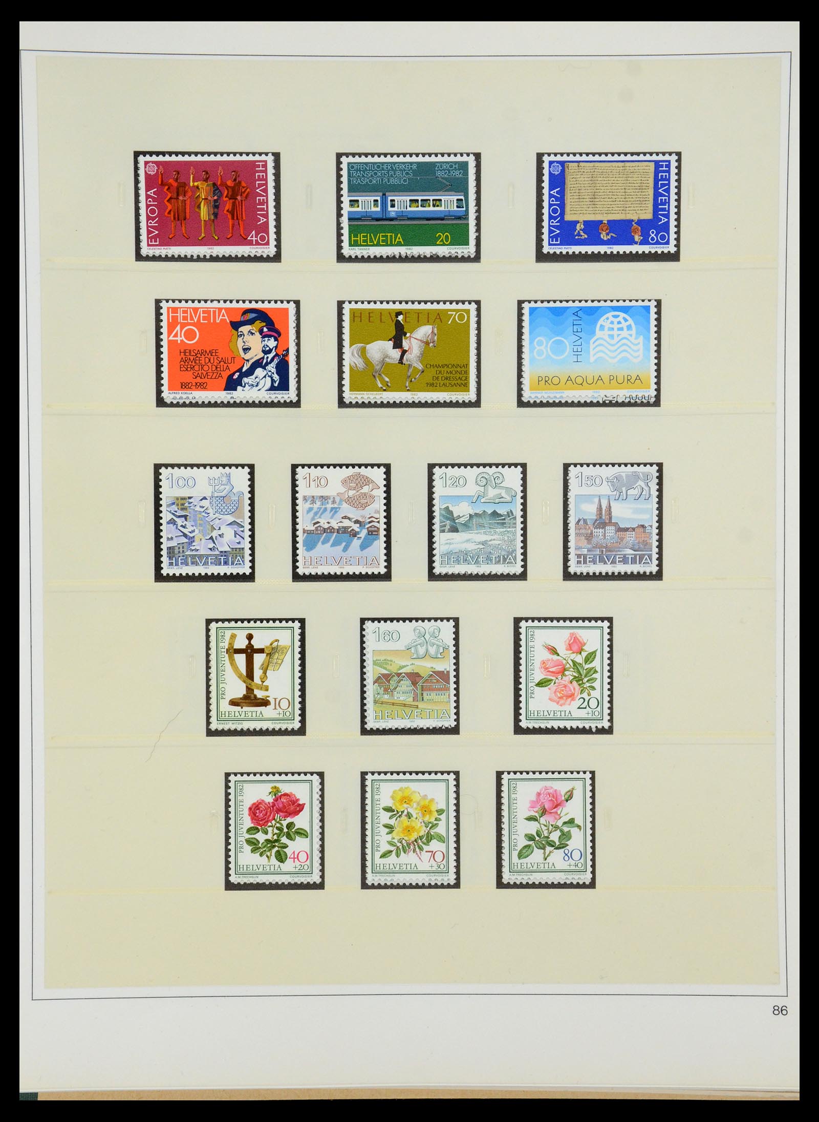 35605 184 - Stamp Collection 35605 Switzerland 1851-1985.