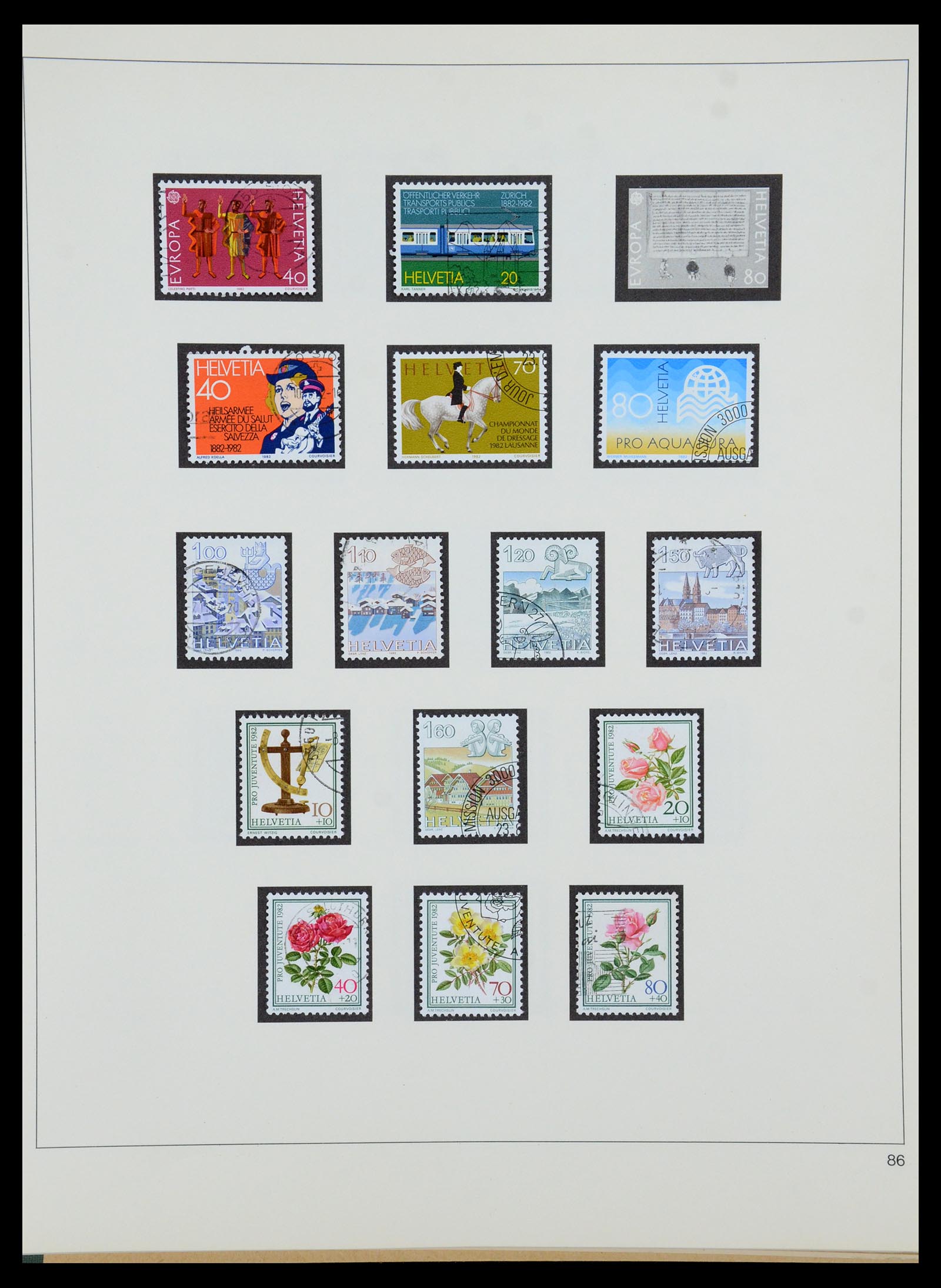 35605 185 - Stamp Collection 35605 Switzerland 1851-1985.
