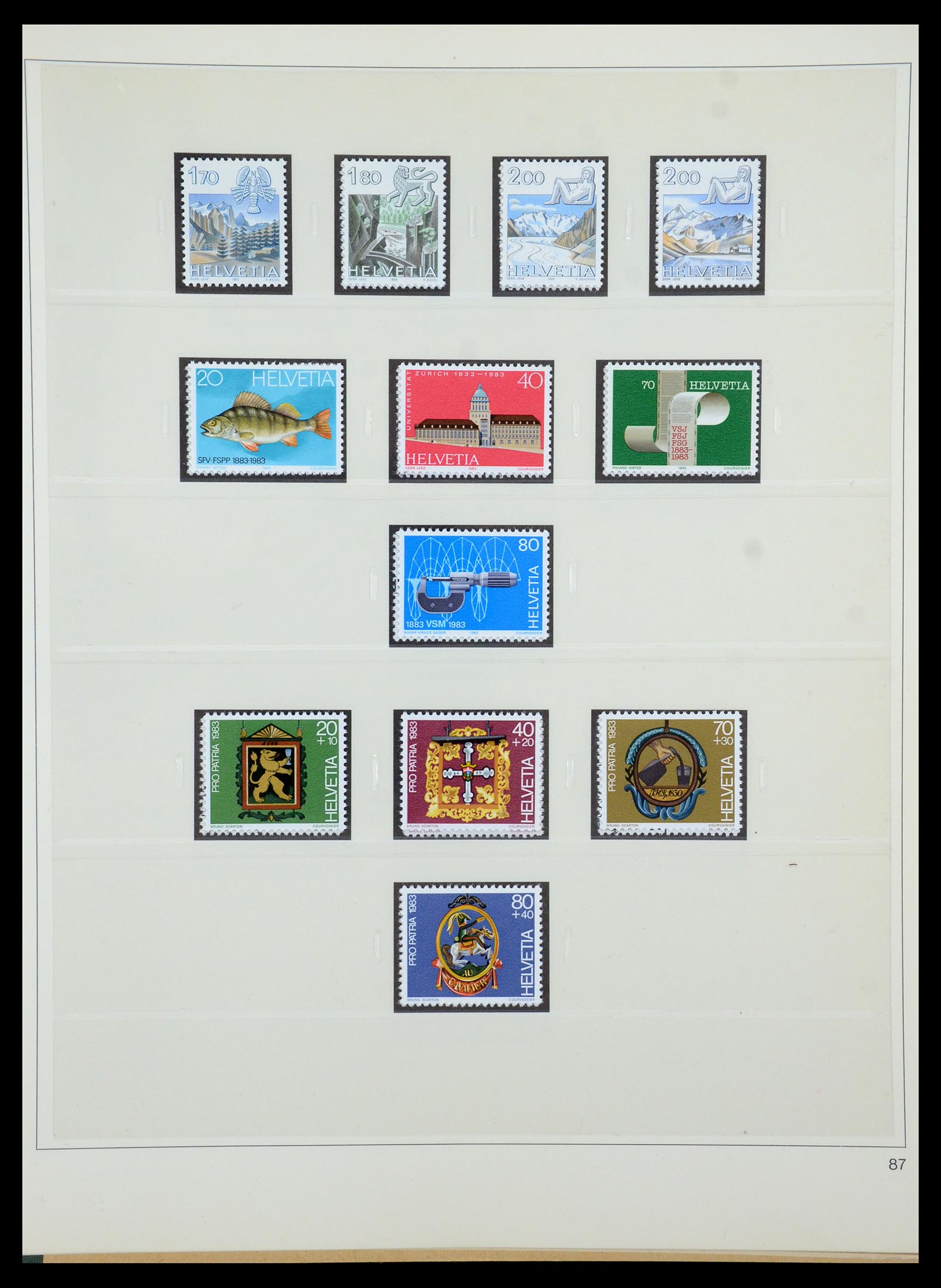 35605 186 - Postzegelverzameling 35605 Zwitserland 1851-1985.