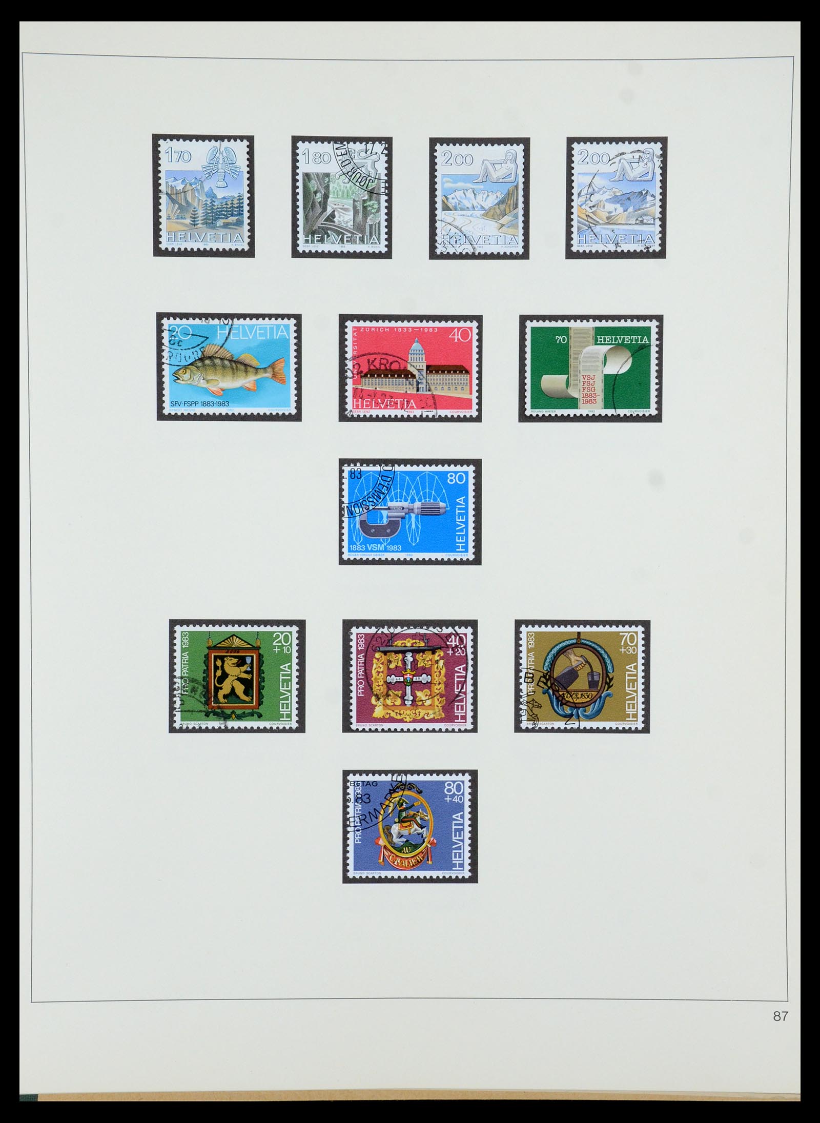 35605 187 - Stamp Collection 35605 Switzerland 1851-1985.