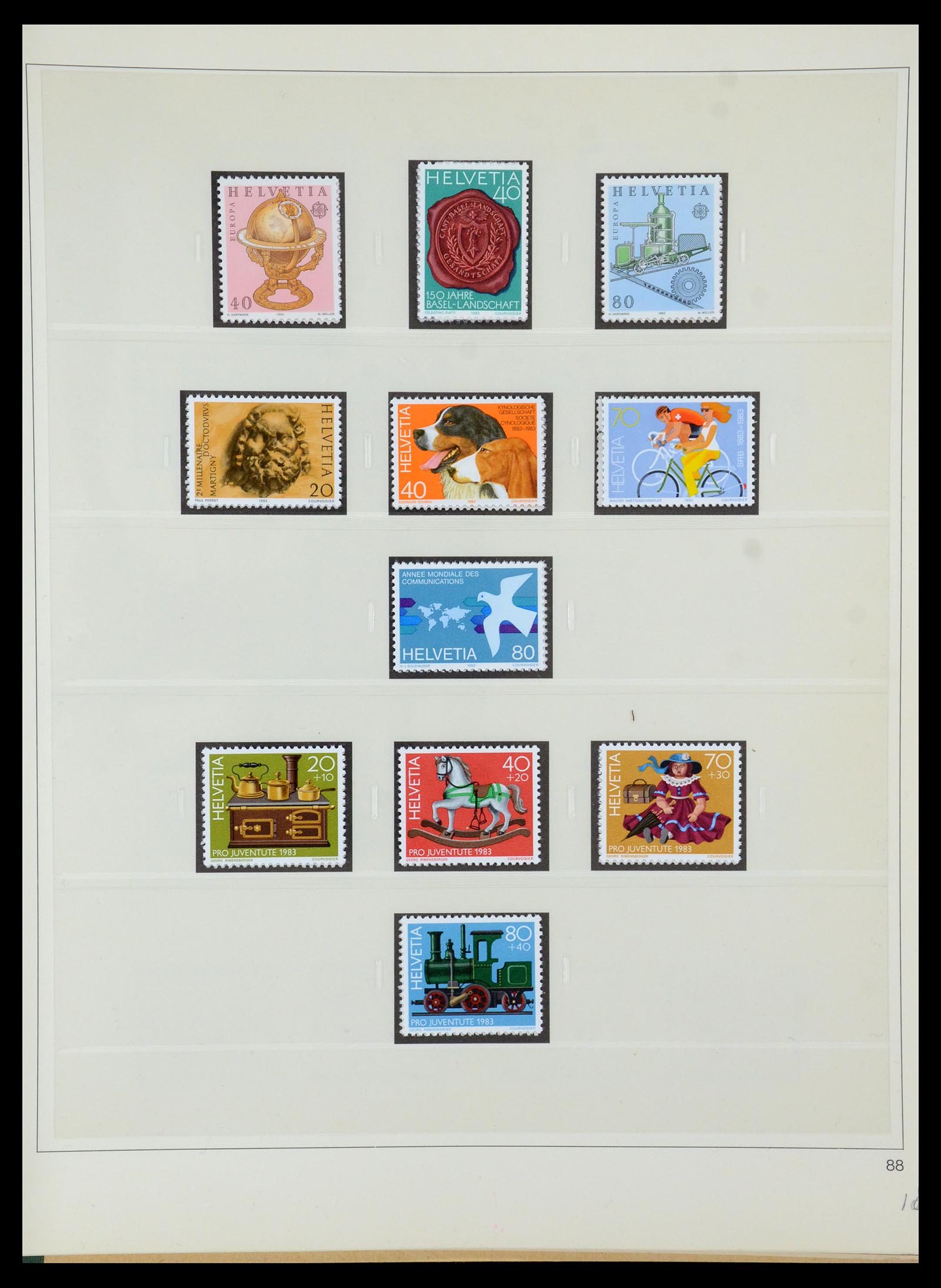 35605 188 - Stamp Collection 35605 Switzerland 1851-1985.