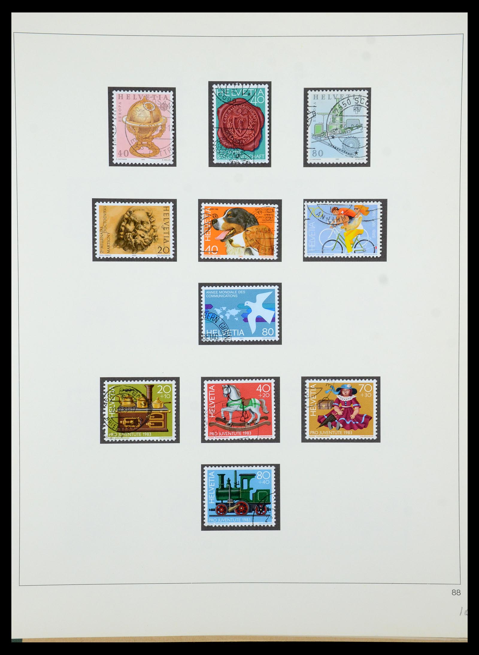 35605 189 - Stamp Collection 35605 Switzerland 1851-1985.