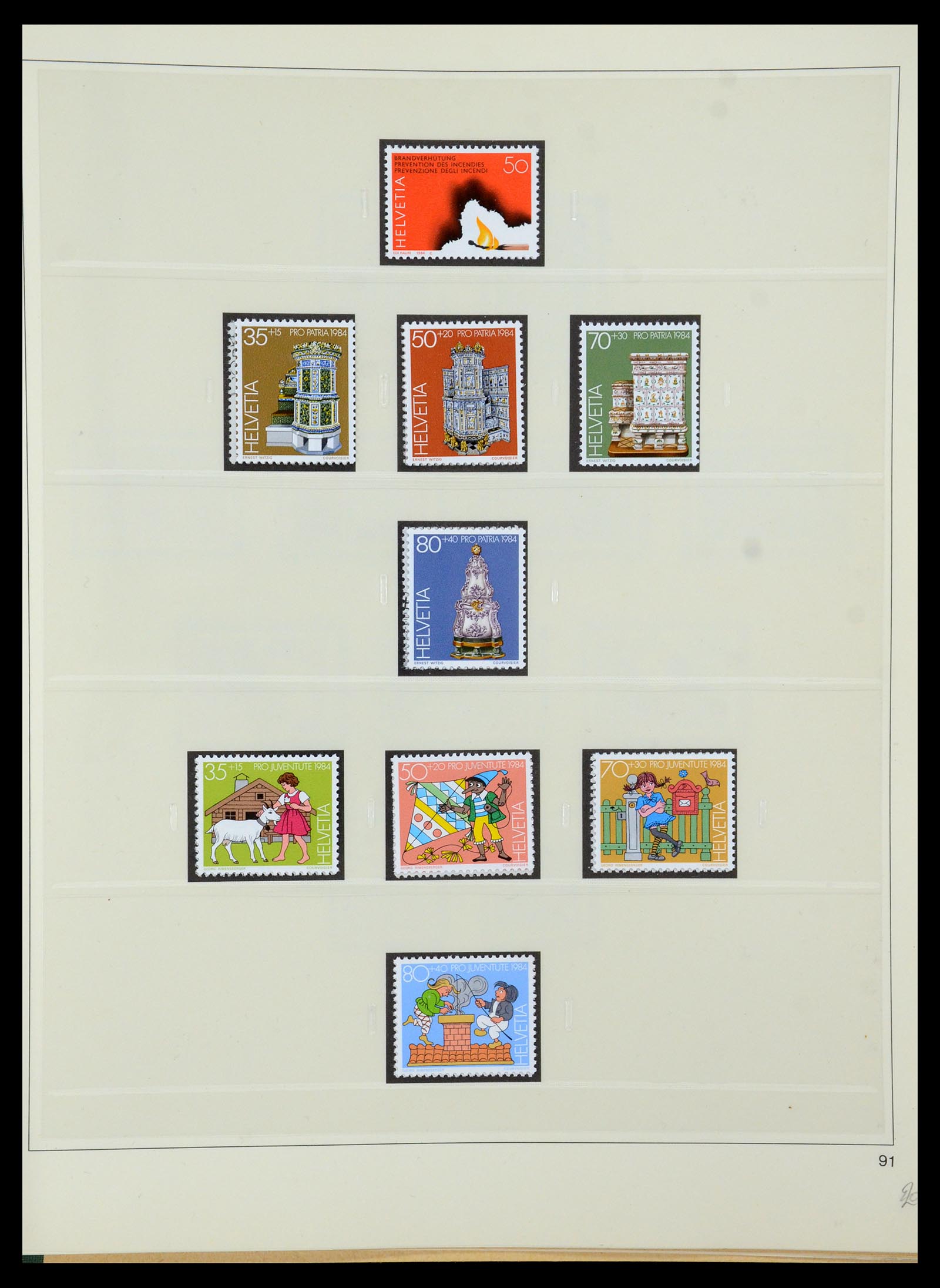35605 194 - Postzegelverzameling 35605 Zwitserland 1851-1985.