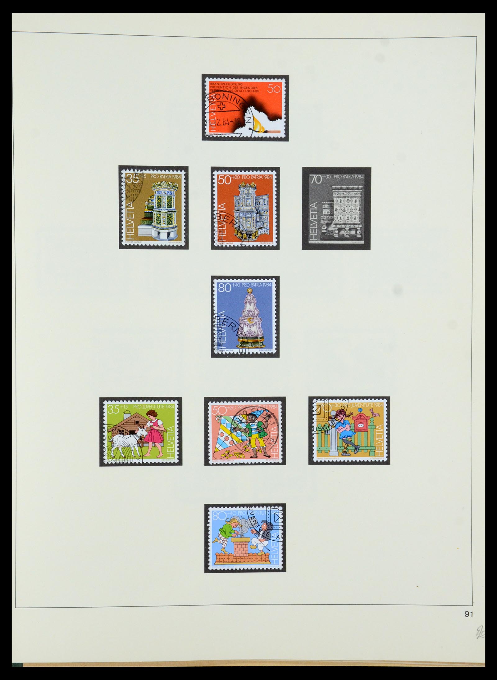 35605 195 - Postzegelverzameling 35605 Zwitserland 1851-1985.