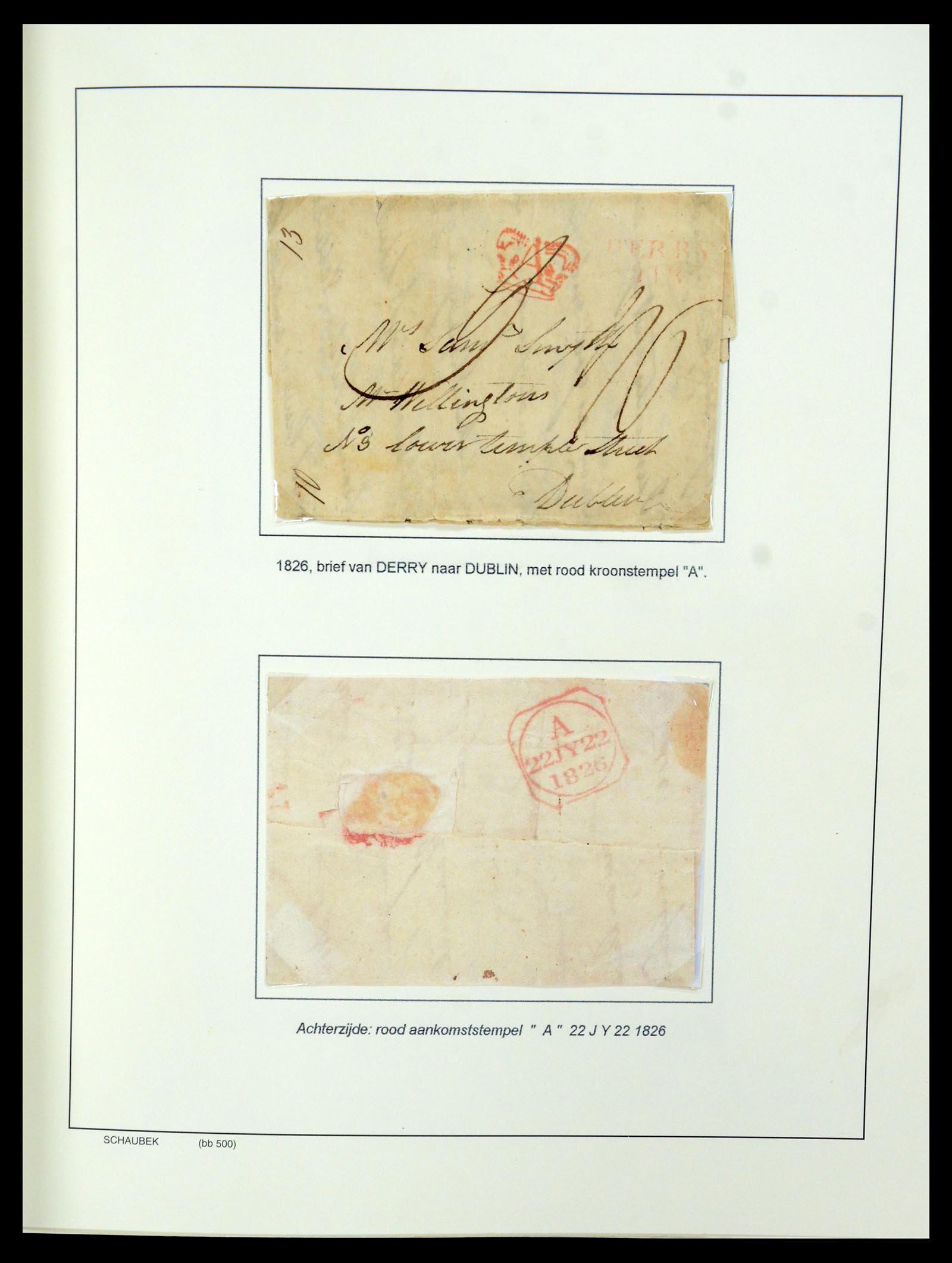 35606 006 - Postzegelverzameling 35606 Ierland 1746(!)-1864.
