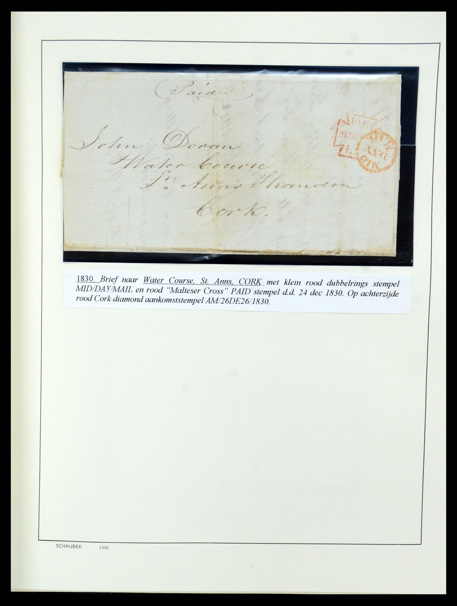 35606 008 - Postzegelverzameling 35606 Ierland 1746(!)-1864.