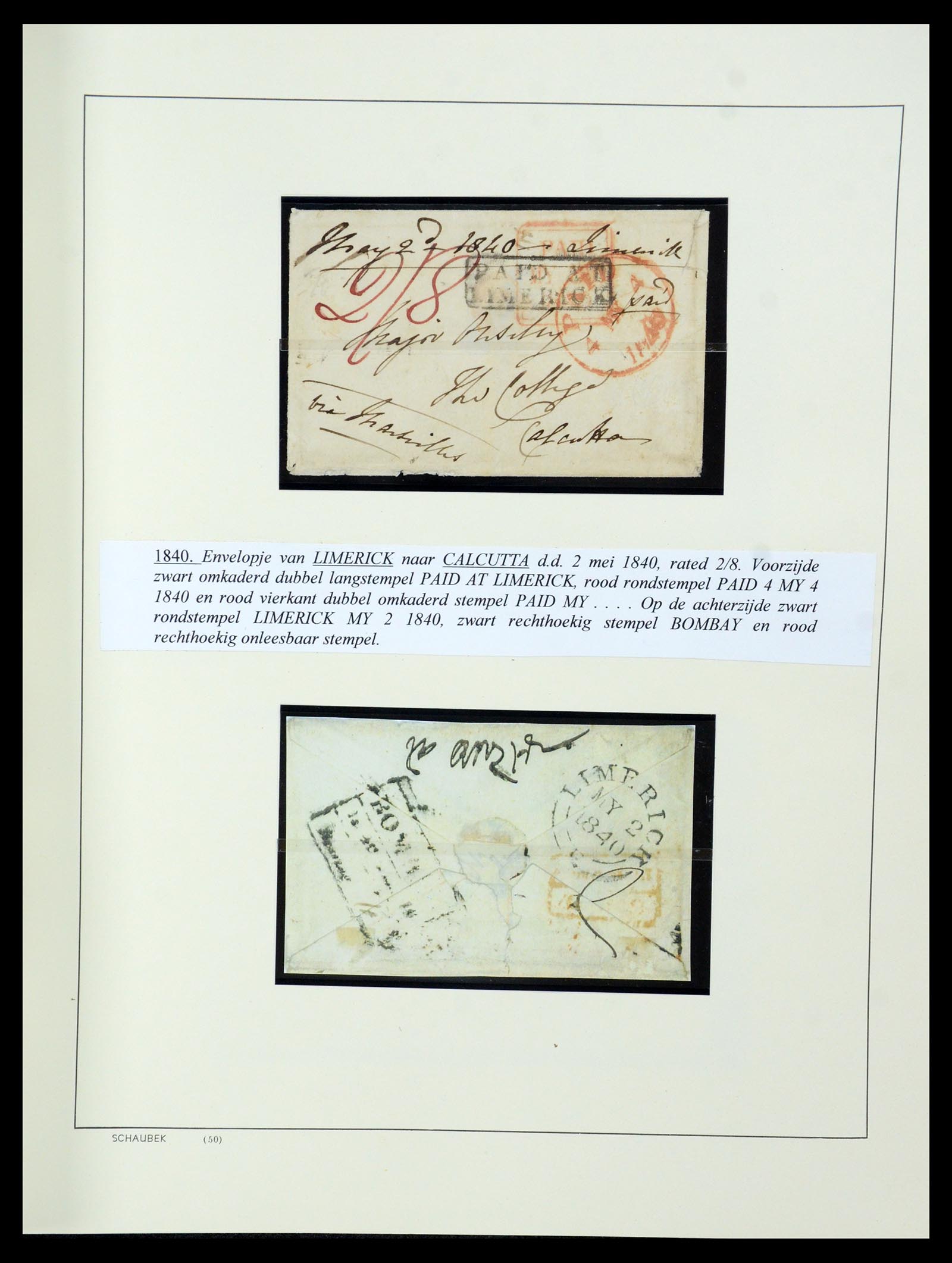 35606 017 - Postzegelverzameling 35606 Ierland 1746(!)-1864.