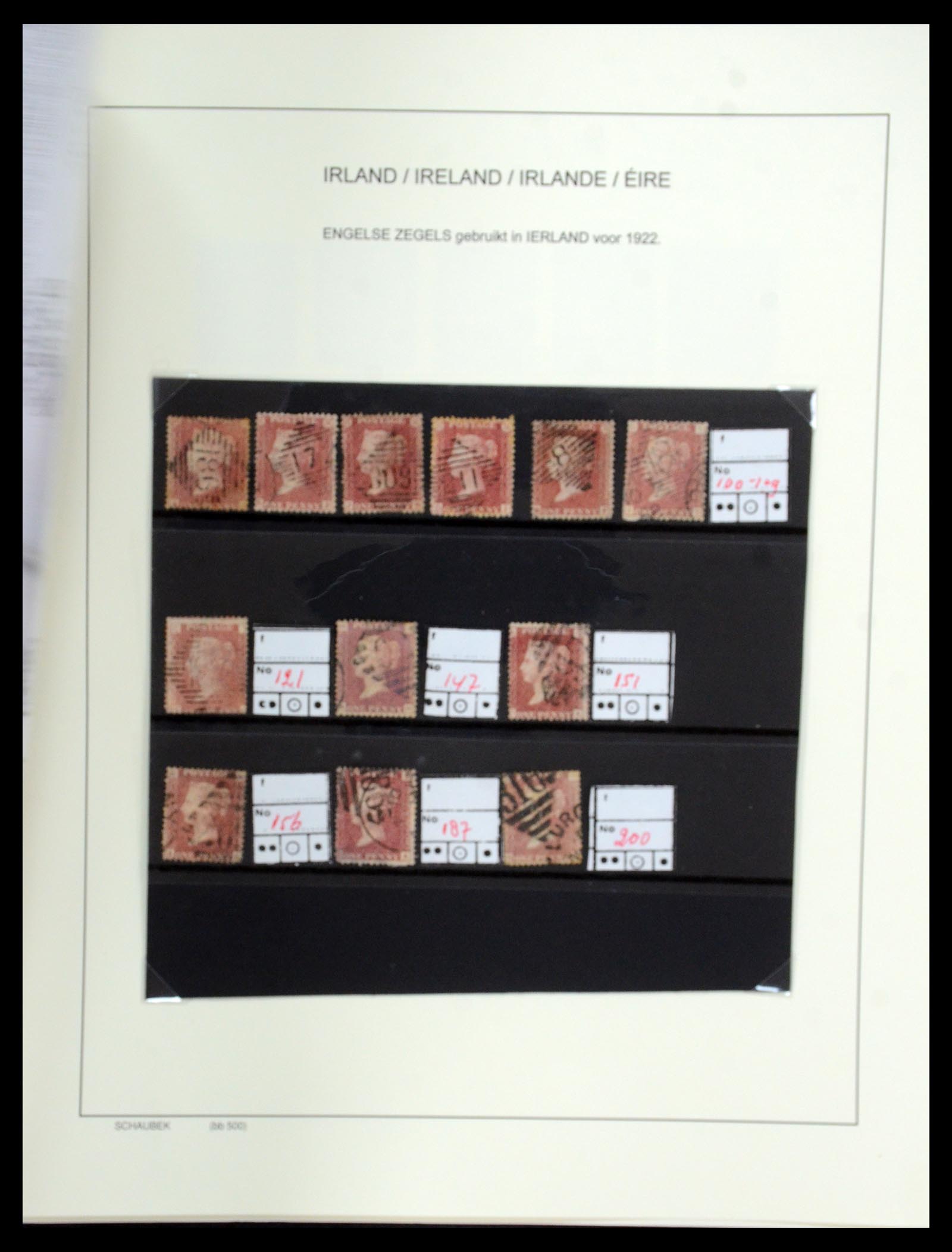 35606 021 - Postzegelverzameling 35606 Ierland 1746(!)-1864.