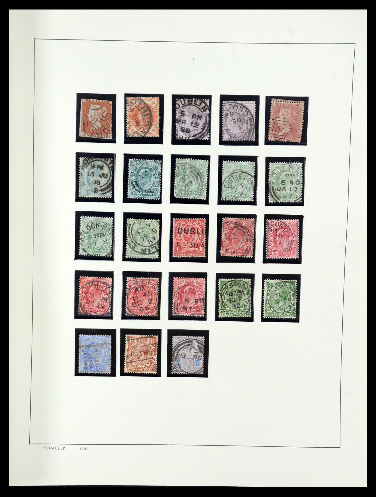 35606 022 - Postzegelverzameling 35606 Ierland 1746(!)-1864.
