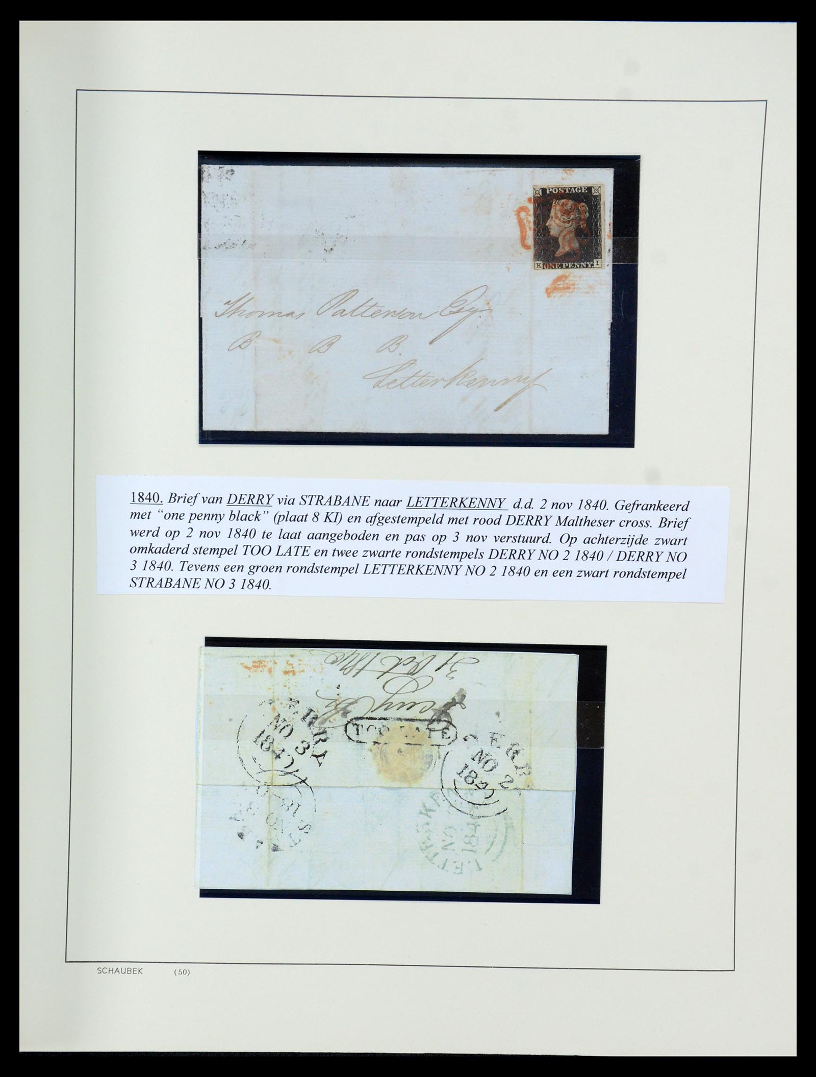 35606 026 - Postzegelverzameling 35606 Ierland 1746(!)-1864.