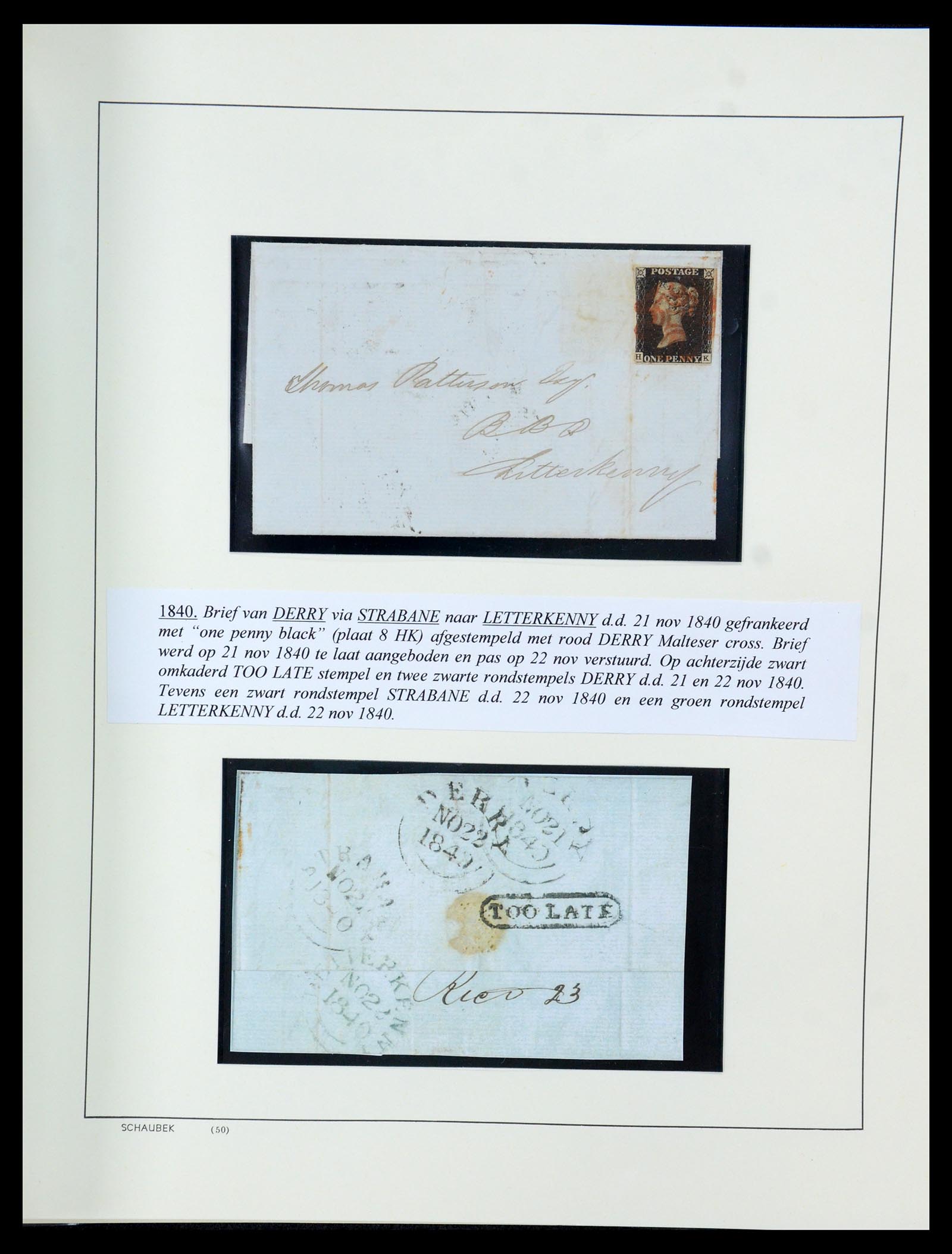35606 027 - Postzegelverzameling 35606 Ierland 1746(!)-1864.