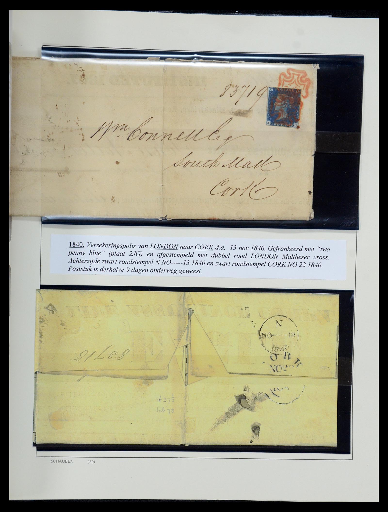 35606 032 - Postzegelverzameling 35606 Ierland 1746(!)-1864.