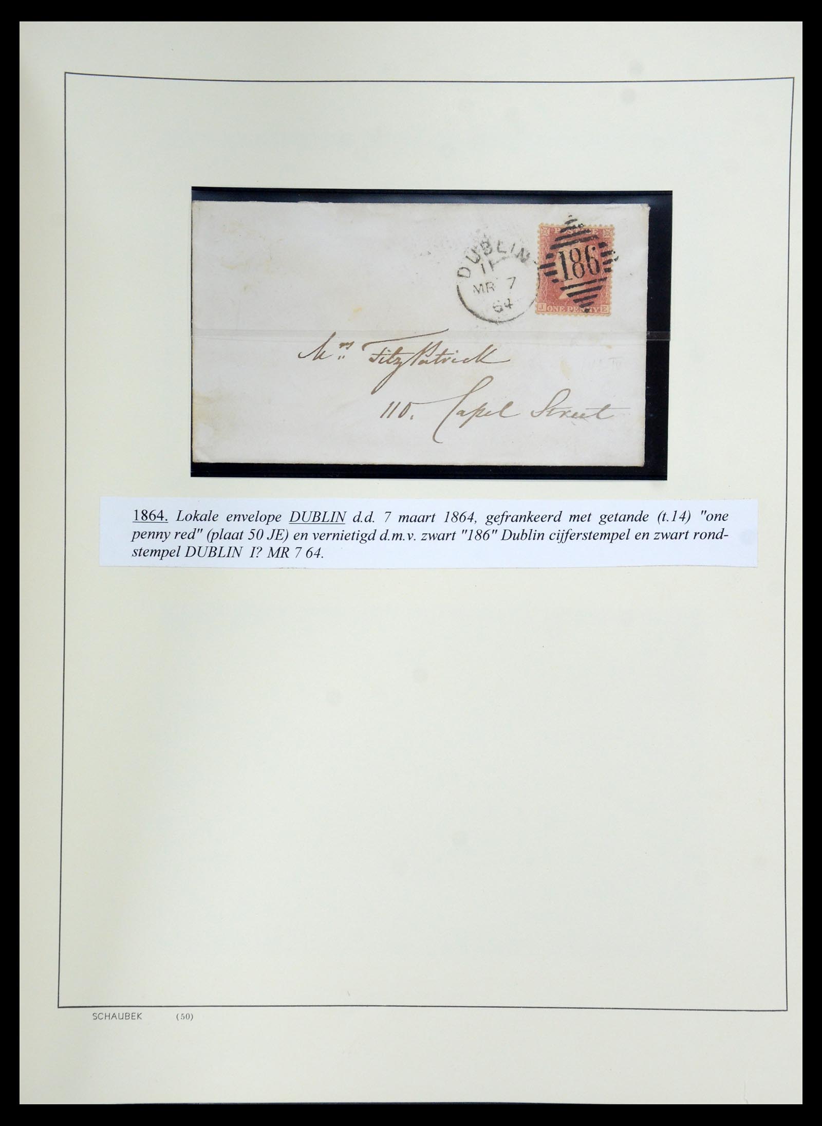 35606 041 - Postzegelverzameling 35606 Ierland 1746(!)-1864.