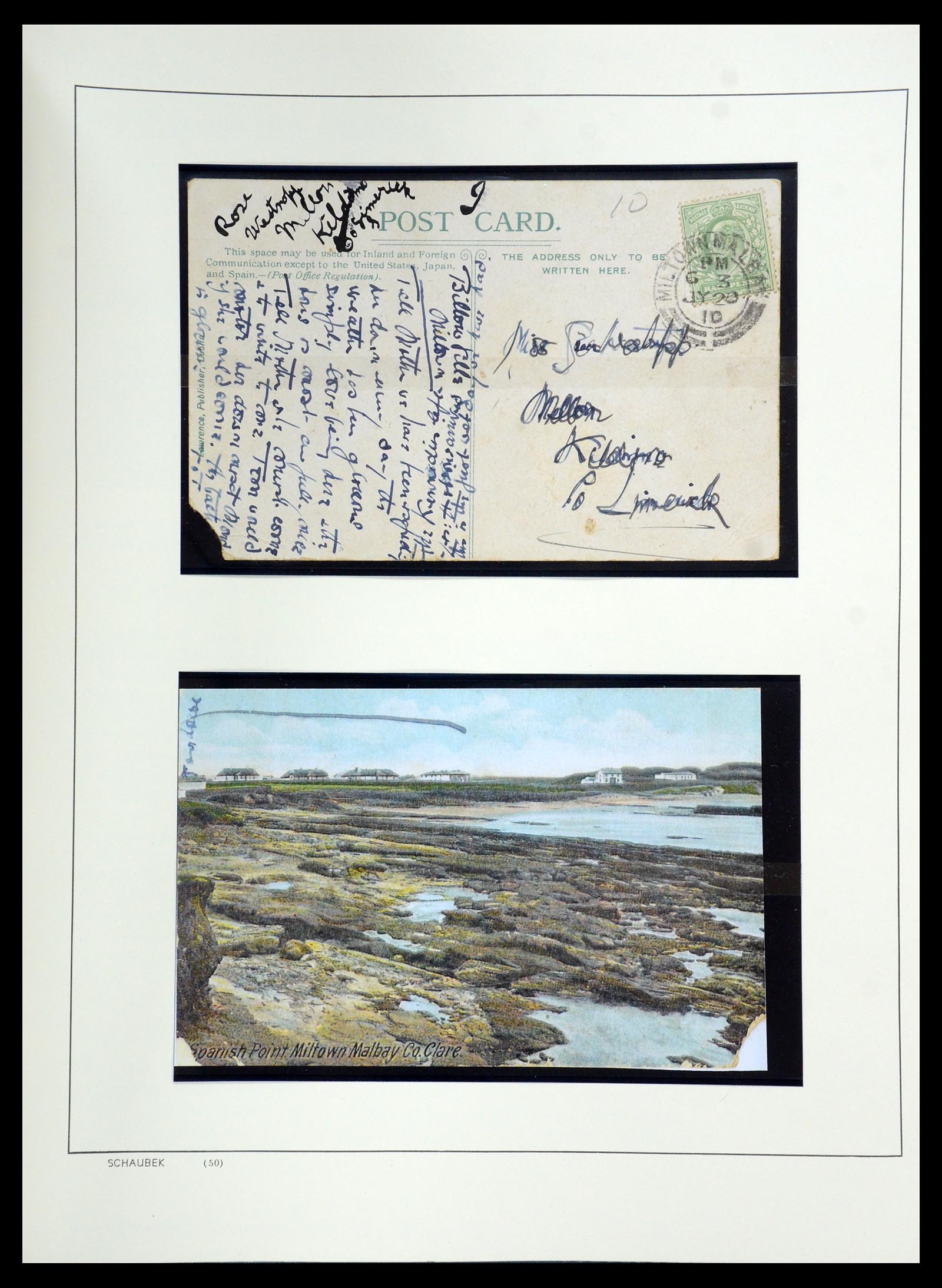 35606 043 - Postzegelverzameling 35606 Ierland 1746(!)-1864.