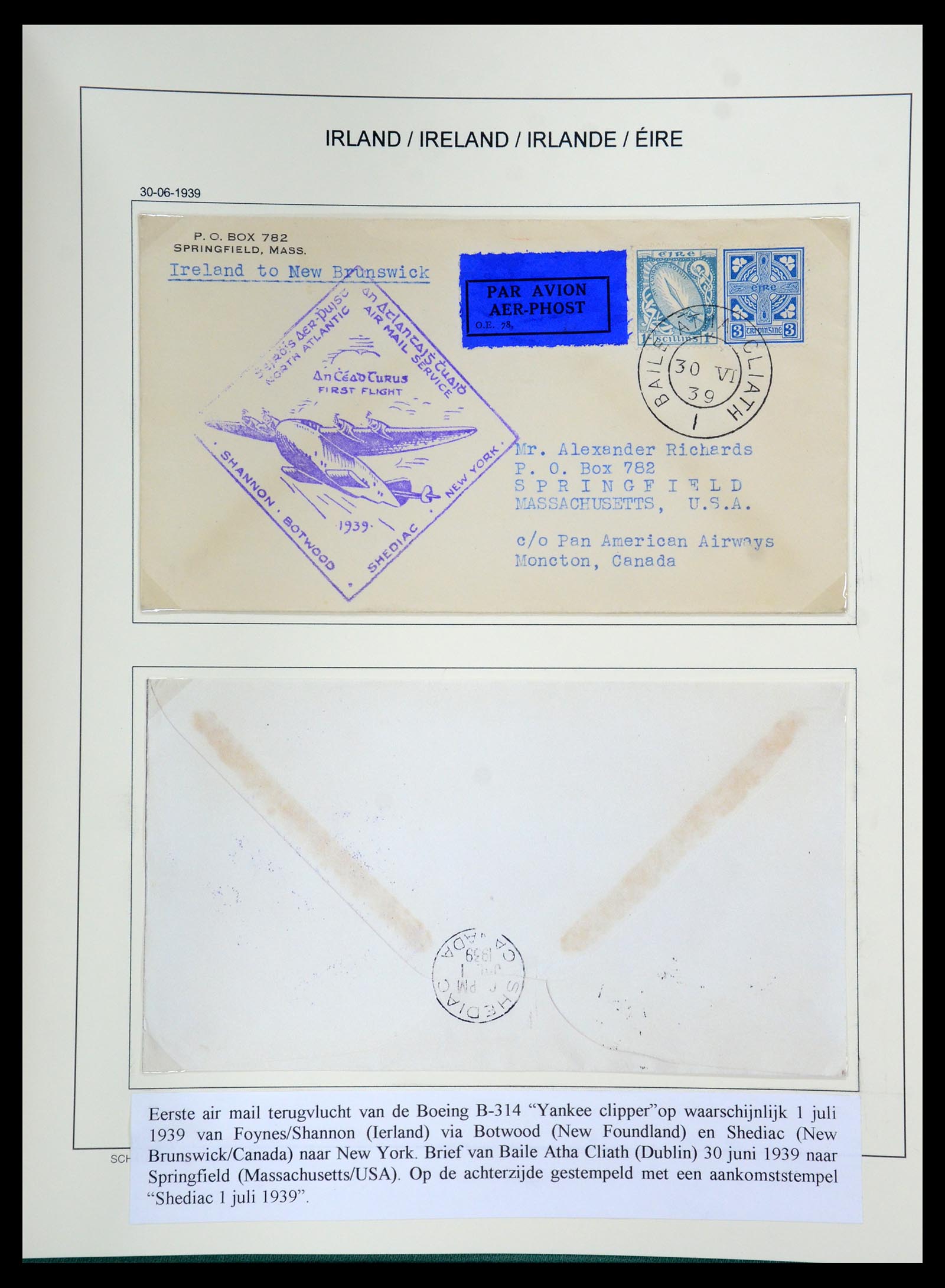 35606 044 - Postzegelverzameling 35606 Ierland 1746(!)-1864.