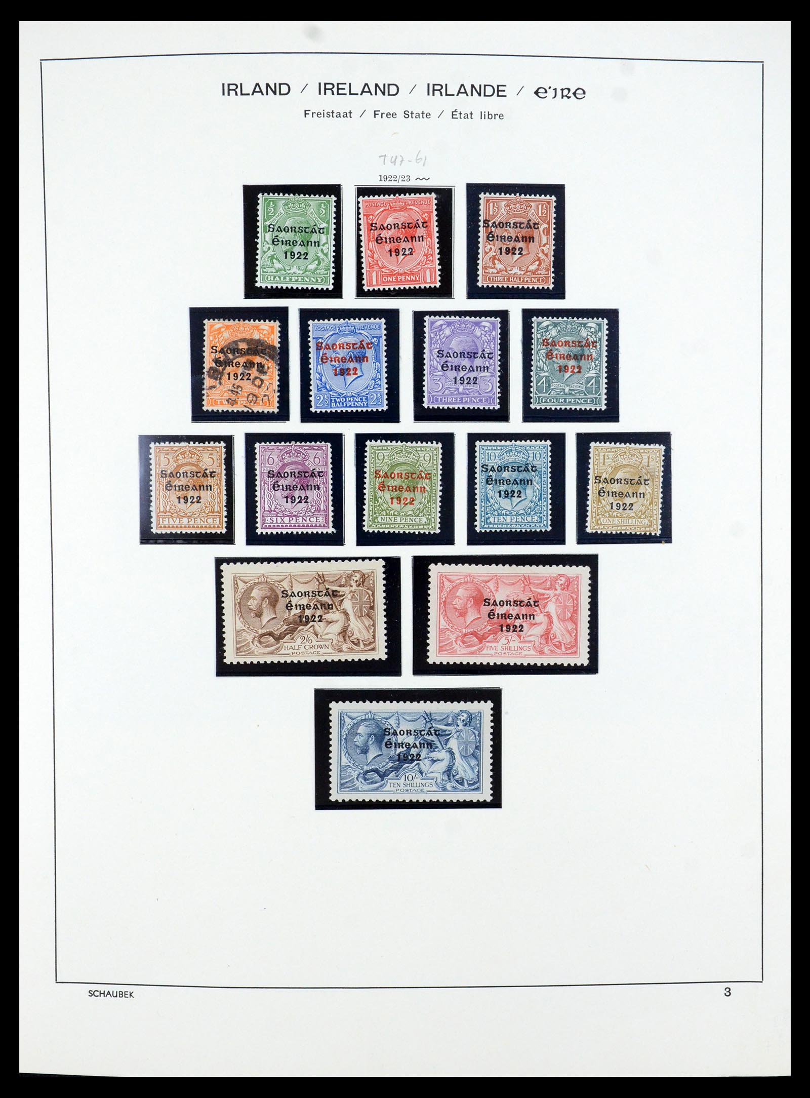35607 004 - Postzegelverzameling 35607 Ierland 1922-1991.