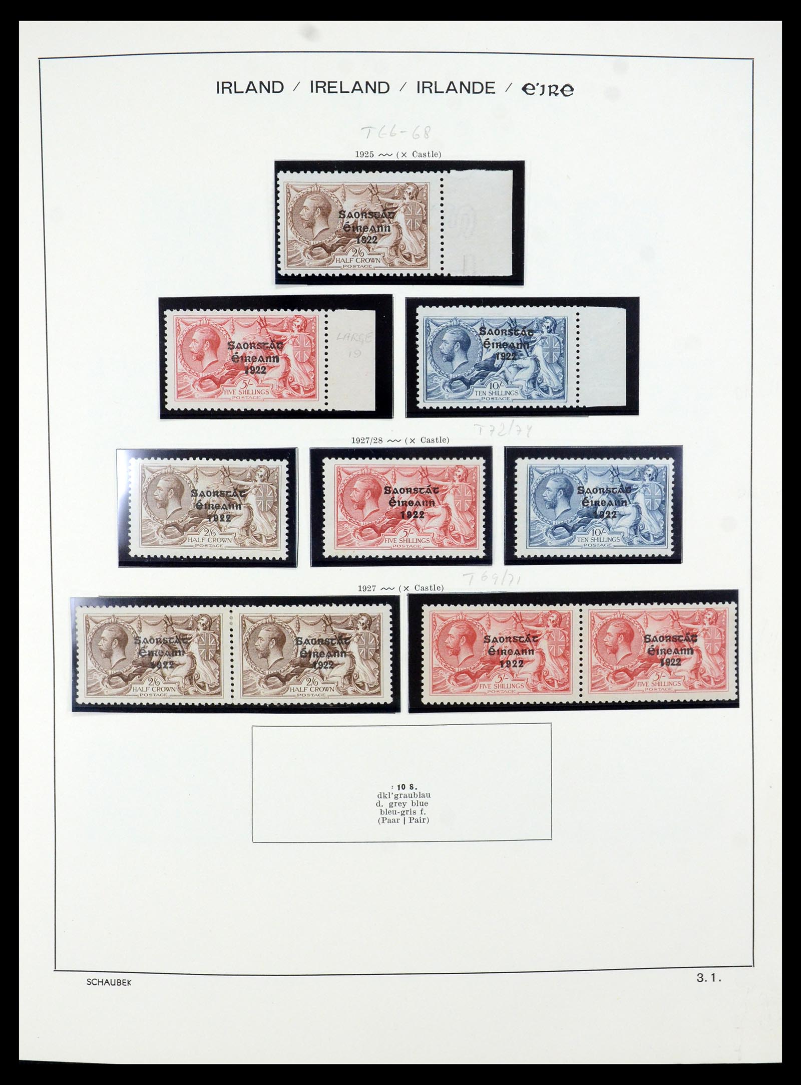 35607 006 - Postzegelverzameling 35607 Ierland 1922-1991.