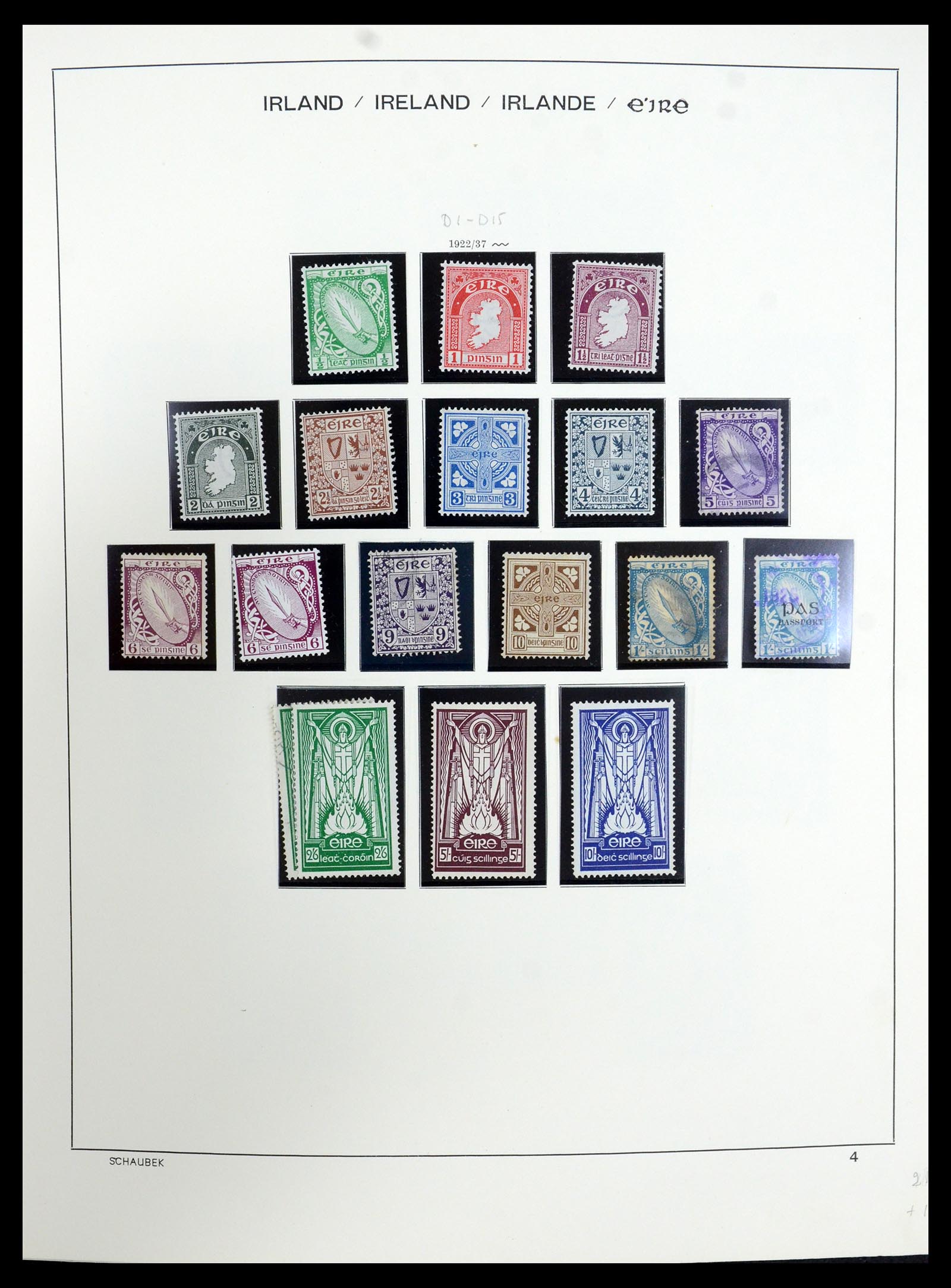 35607 008 - Postzegelverzameling 35607 Ierland 1922-1991.
