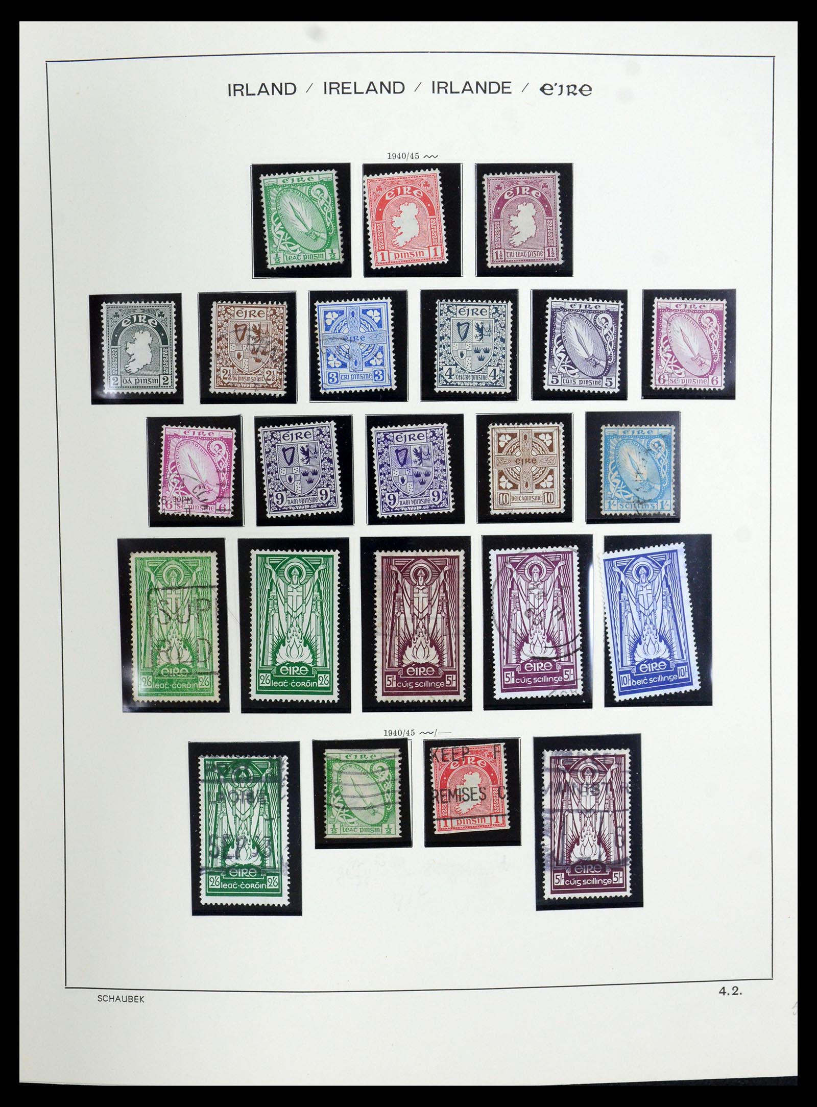 35607 009 - Postzegelverzameling 35607 Ierland 1922-1991.