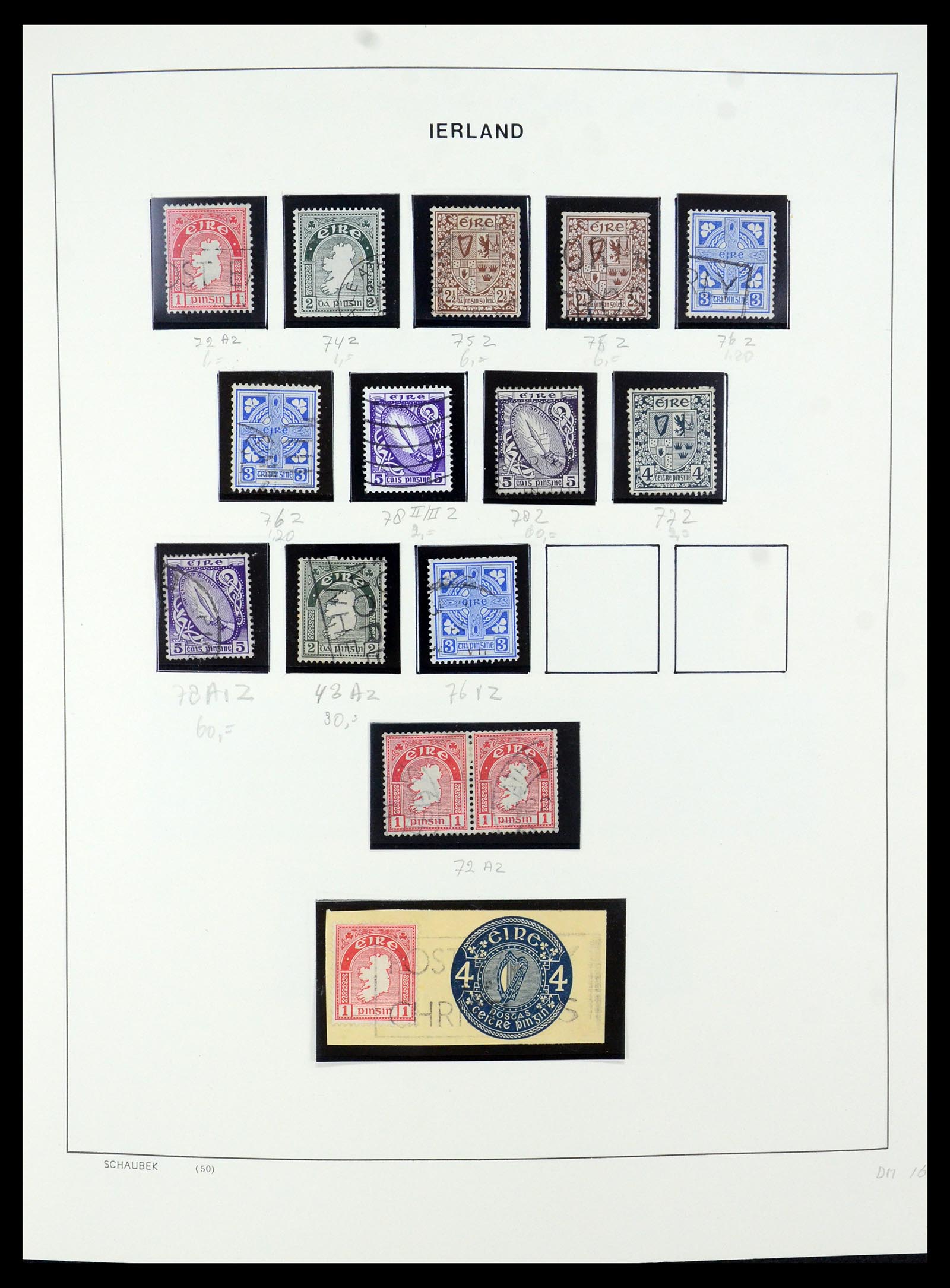 35607 010 - Postzegelverzameling 35607 Ierland 1922-1991.