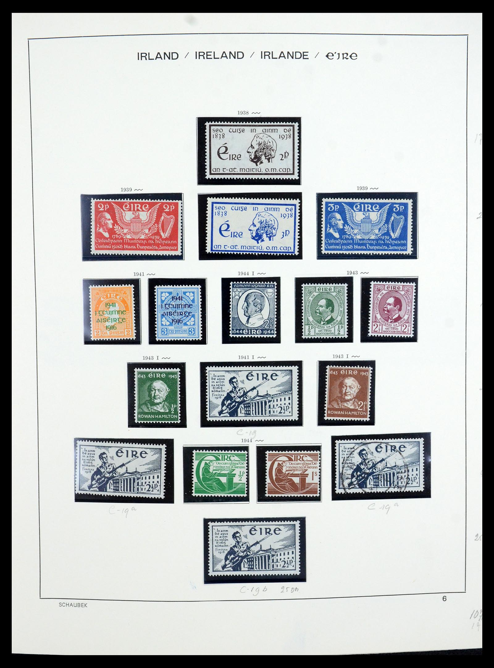 35607 012 - Postzegelverzameling 35607 Ierland 1922-1991.