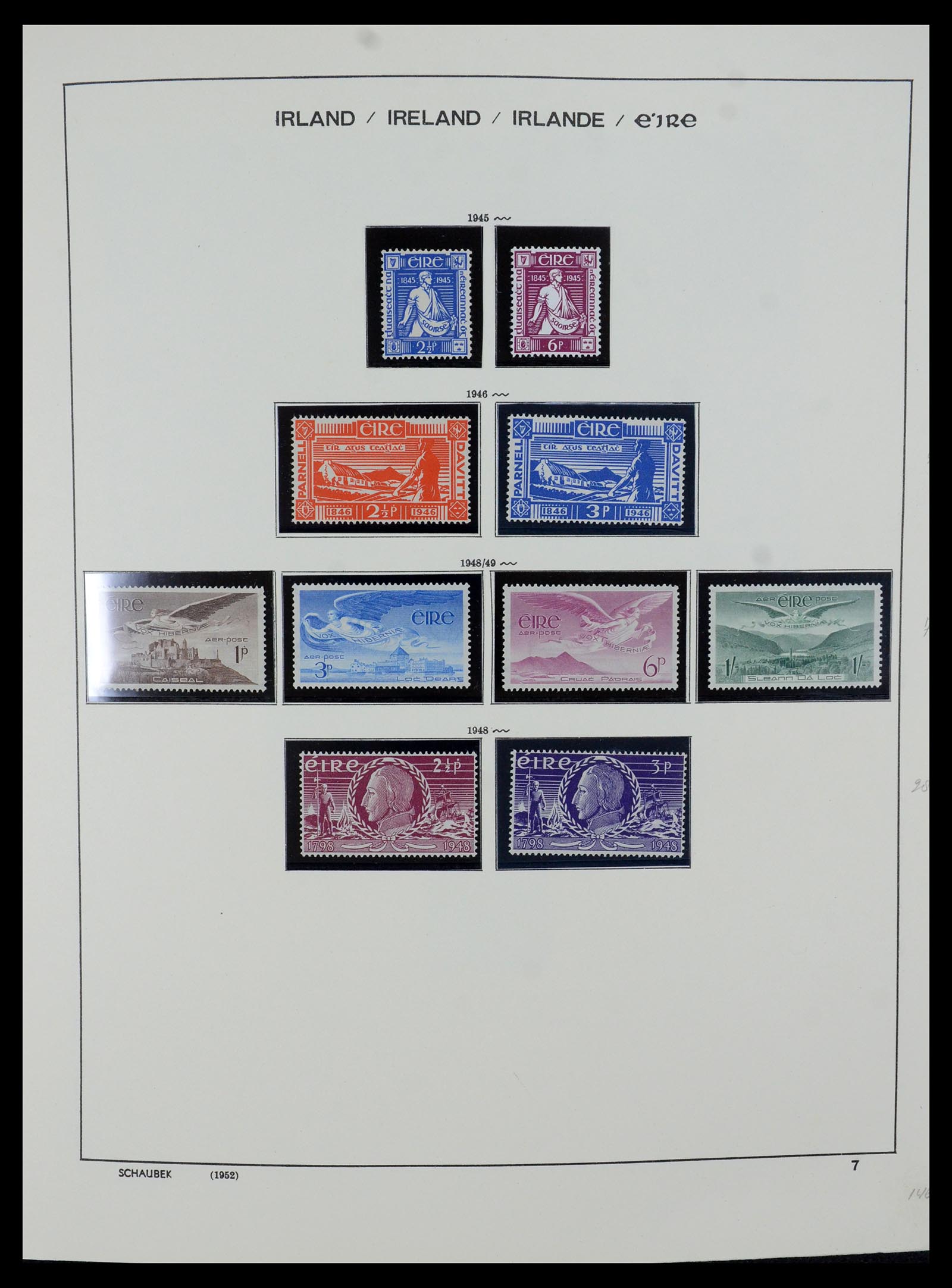 35607 013 - Postzegelverzameling 35607 Ierland 1922-1991.