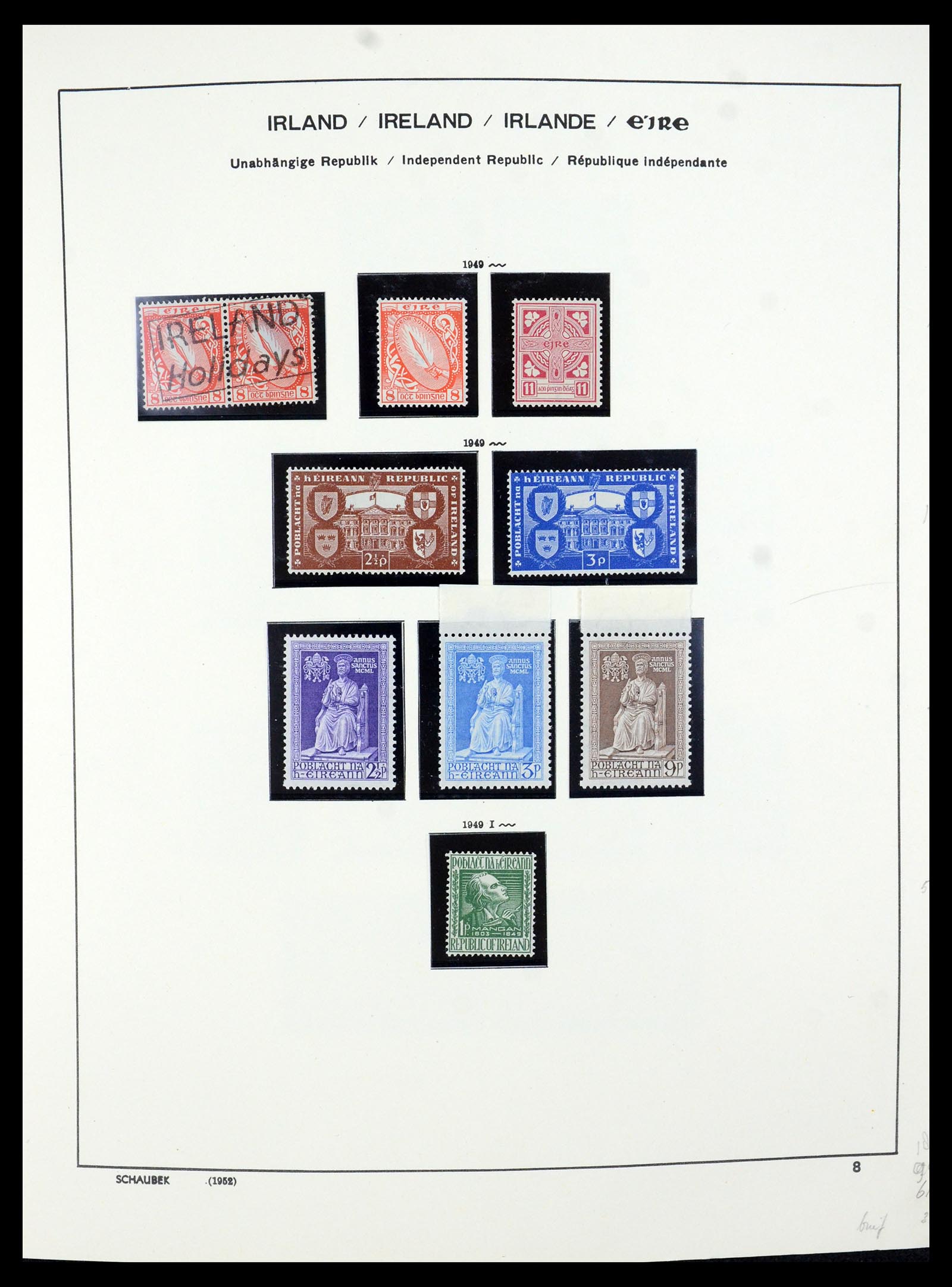 35607 014 - Postzegelverzameling 35607 Ierland 1922-1991.
