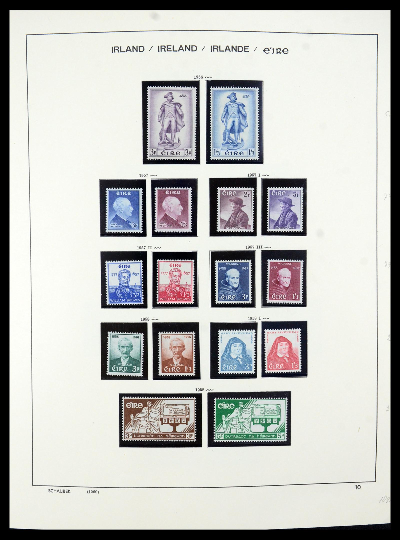 35607 017 - Postzegelverzameling 35607 Ierland 1922-1991.