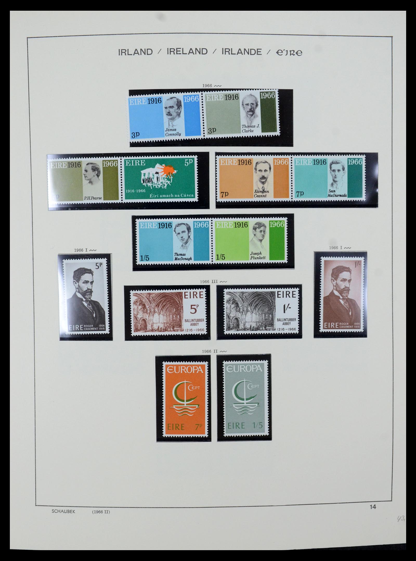 35607 021 - Postzegelverzameling 35607 Ierland 1922-1991.
