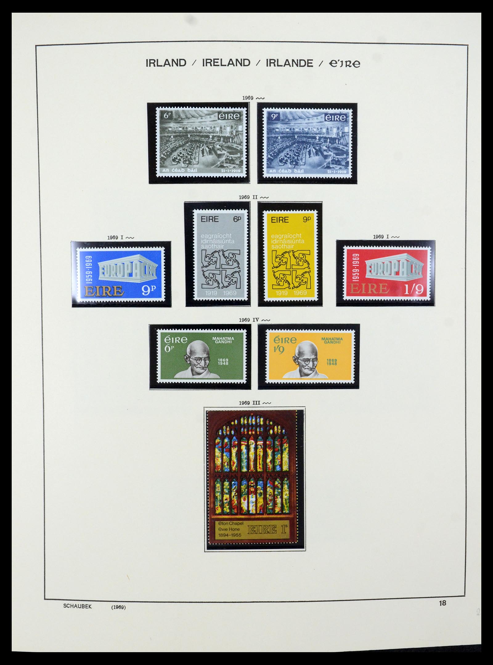 35607 025 - Postzegelverzameling 35607 Ierland 1922-1991.