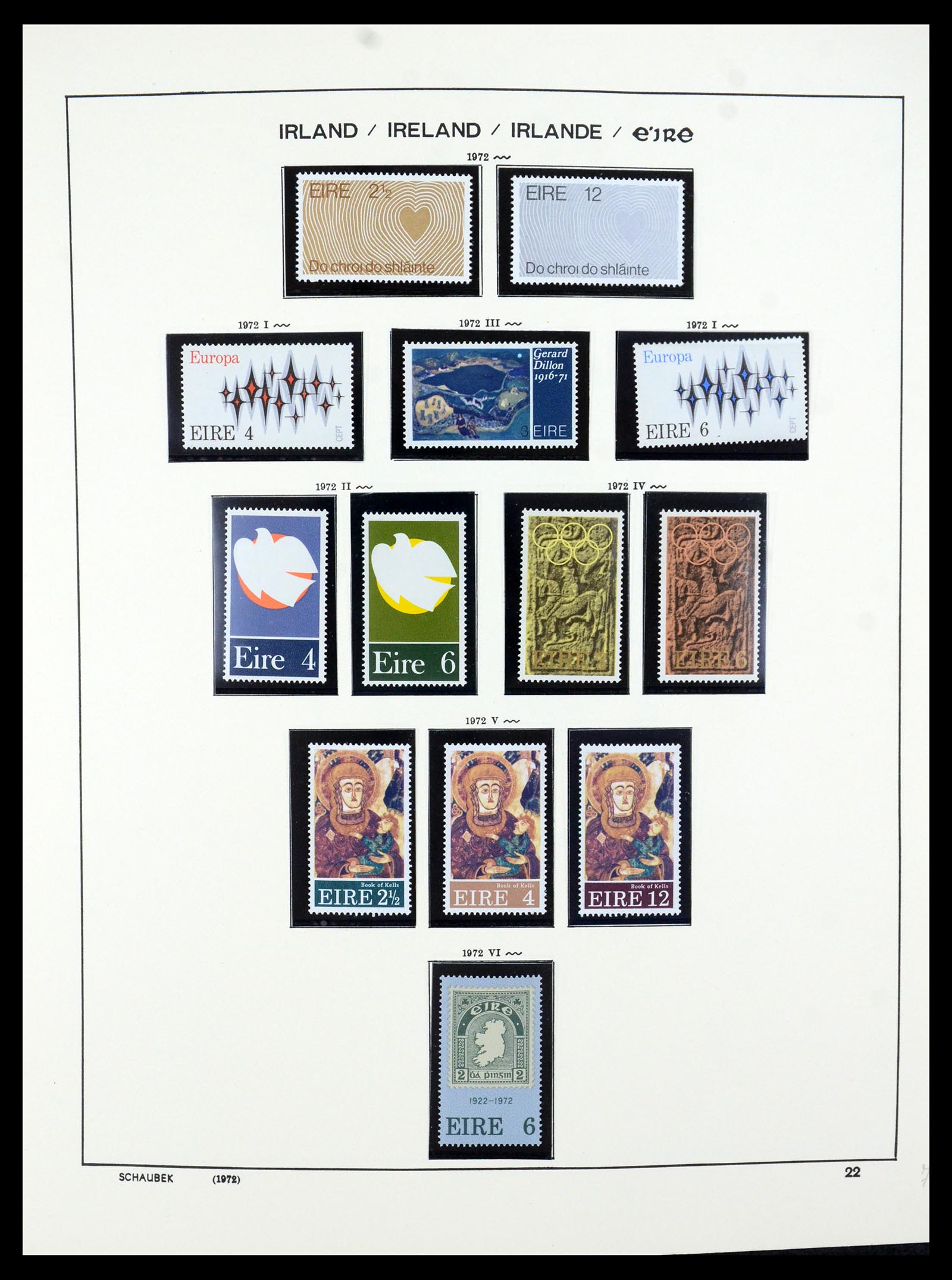 35607 030 - Postzegelverzameling 35607 Ierland 1922-1991.