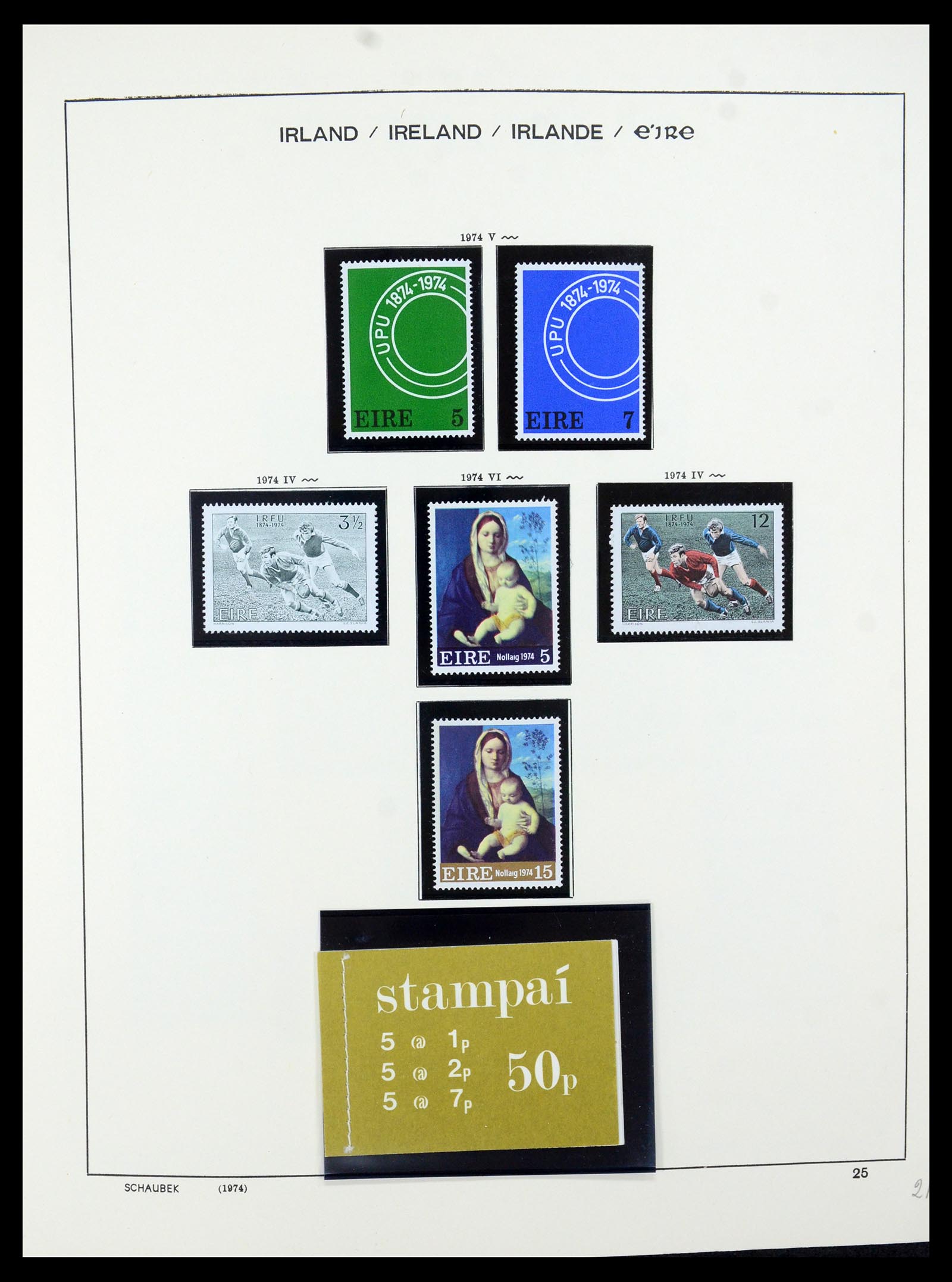 35607 034 - Postzegelverzameling 35607 Ierland 1922-1991.