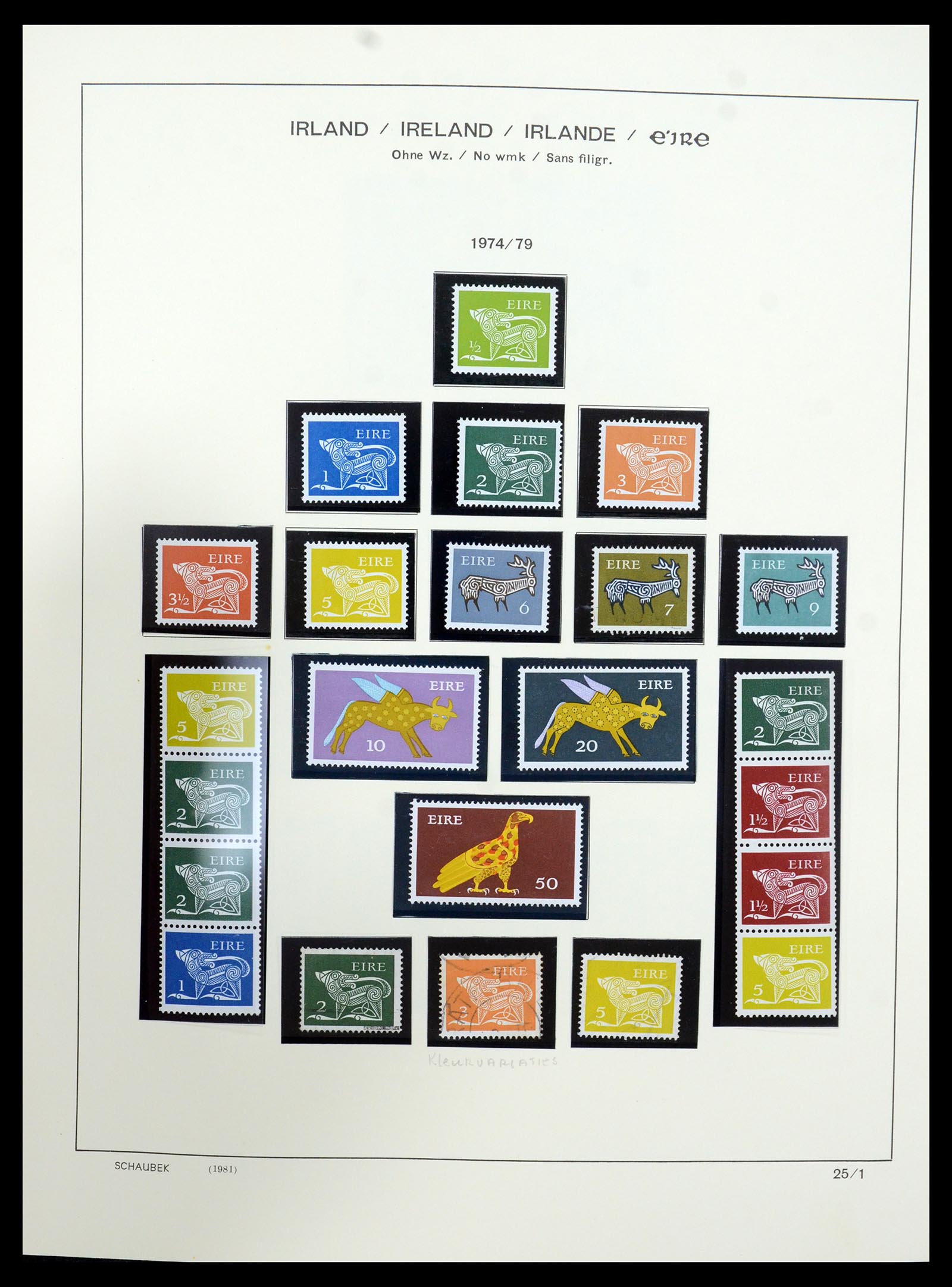 35607 035 - Postzegelverzameling 35607 Ierland 1922-1991.