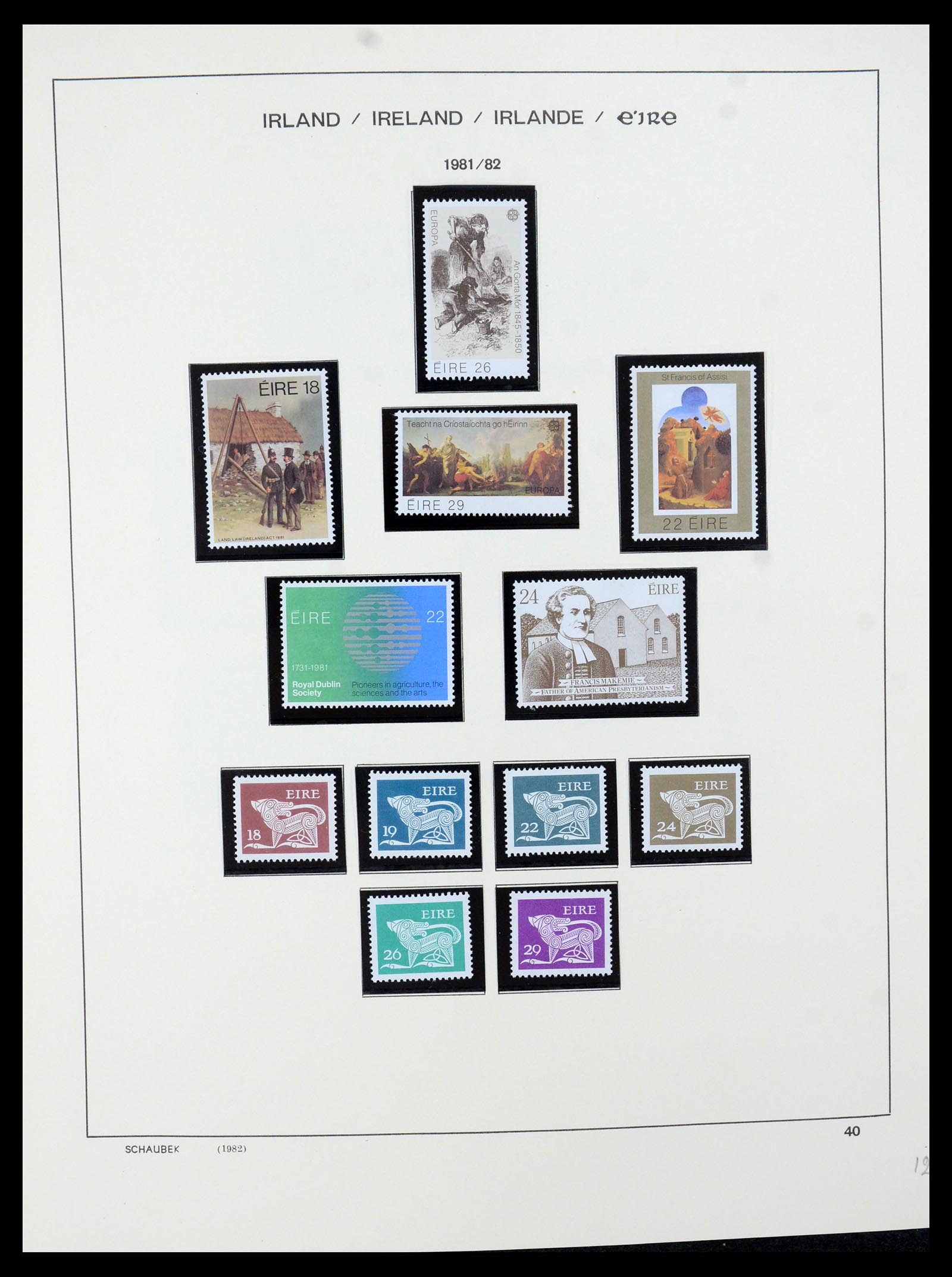 35607 052 - Postzegelverzameling 35607 Ierland 1922-1991.