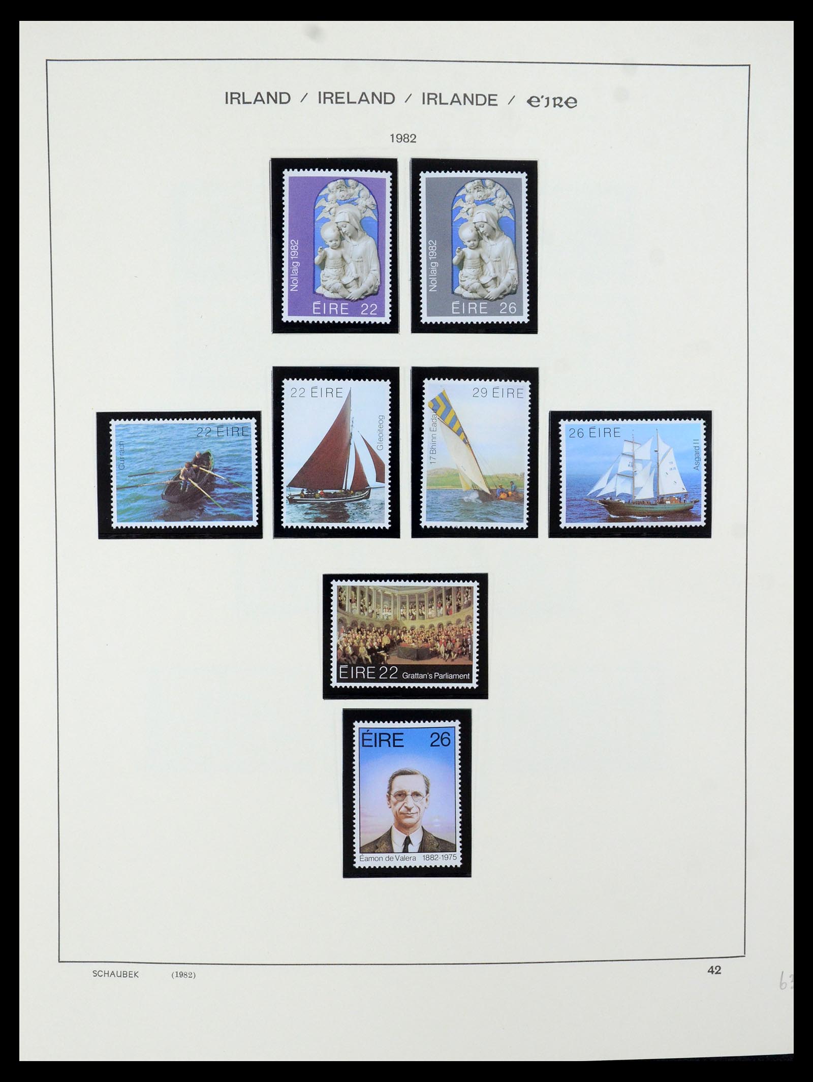 35607 054 - Postzegelverzameling 35607 Ierland 1922-1991.