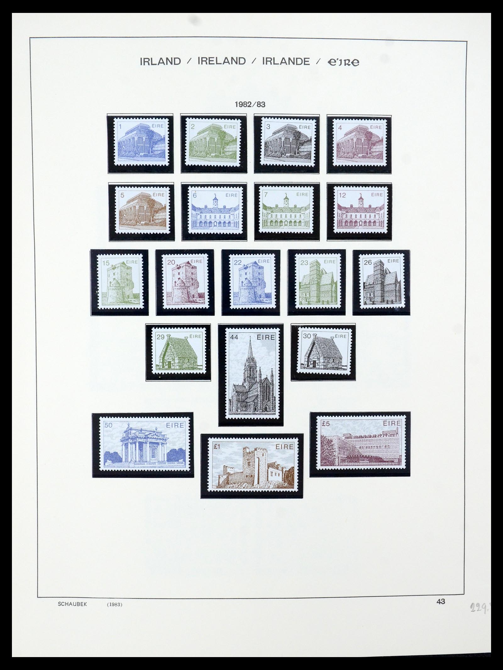 35607 055 - Postzegelverzameling 35607 Ierland 1922-1991.