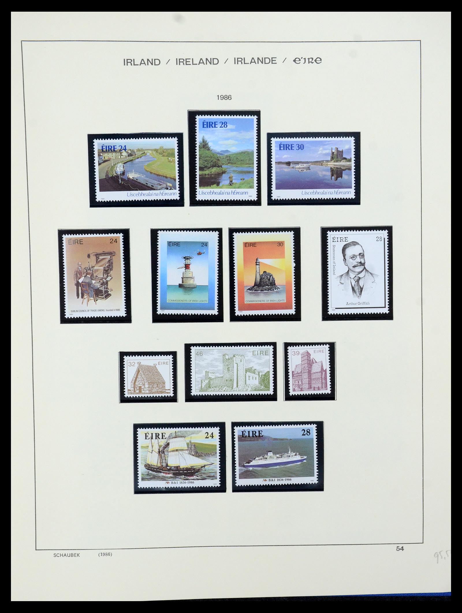 35607 068 - Postzegelverzameling 35607 Ierland 1922-1991.
