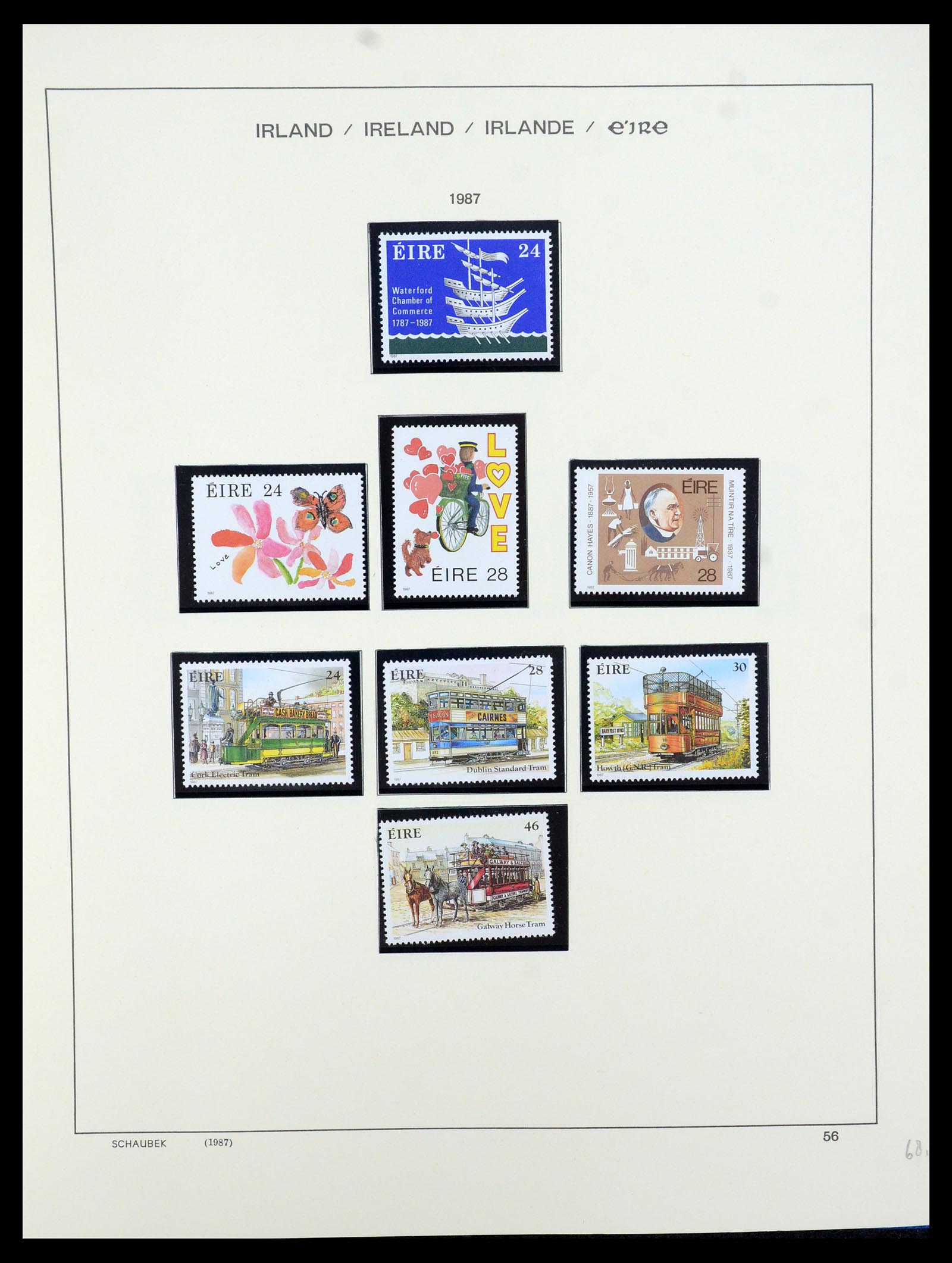 35607 073 - Postzegelverzameling 35607 Ierland 1922-1991.