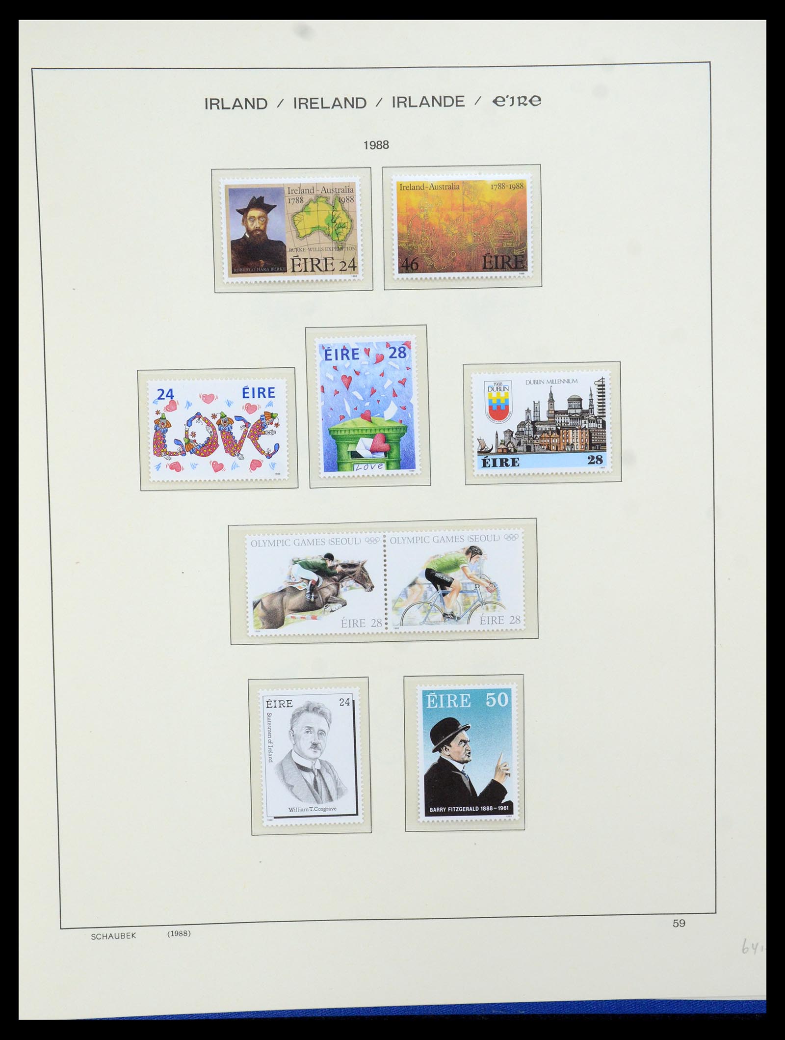 35607 078 - Postzegelverzameling 35607 Ierland 1922-1991.