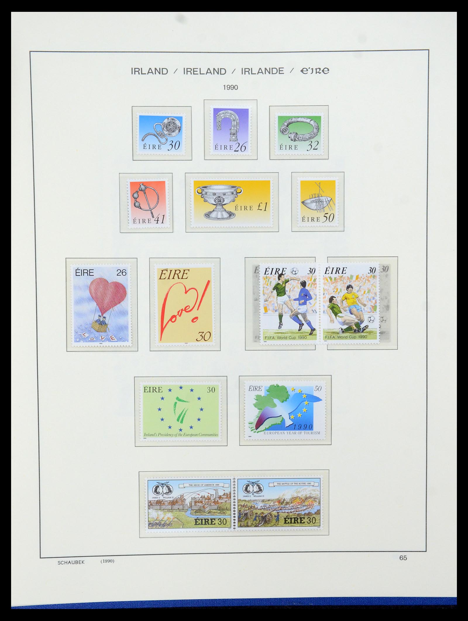 35607 091 - Postzegelverzameling 35607 Ierland 1922-1991.