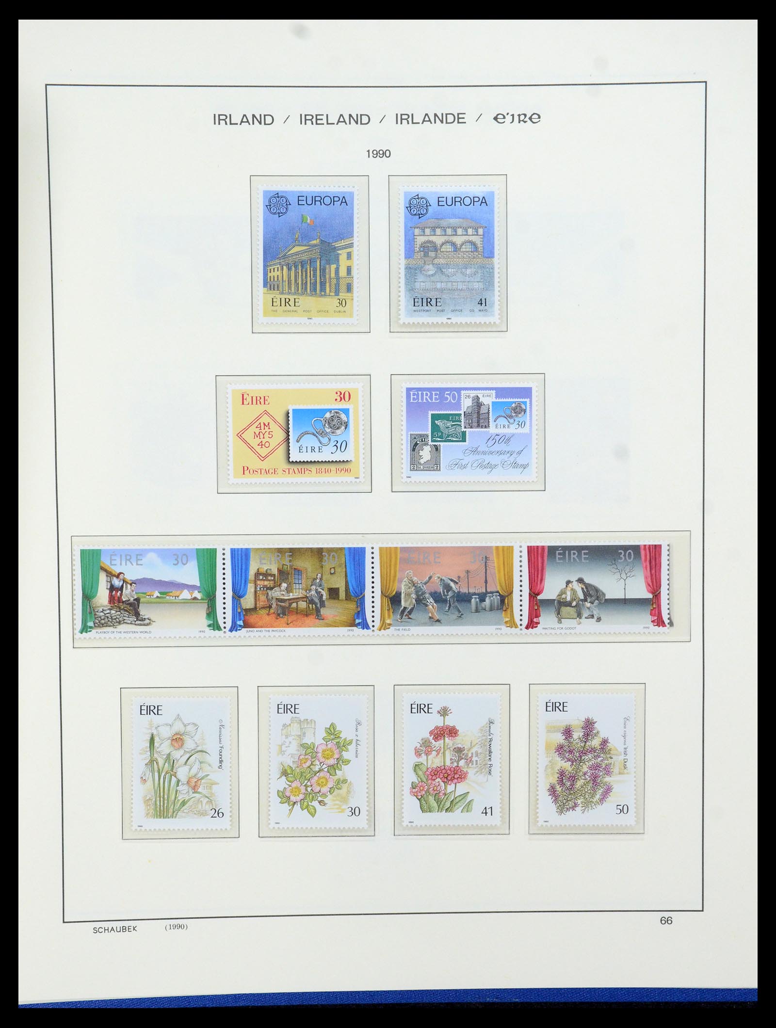 35607 093 - Postzegelverzameling 35607 Ierland 1922-1991.